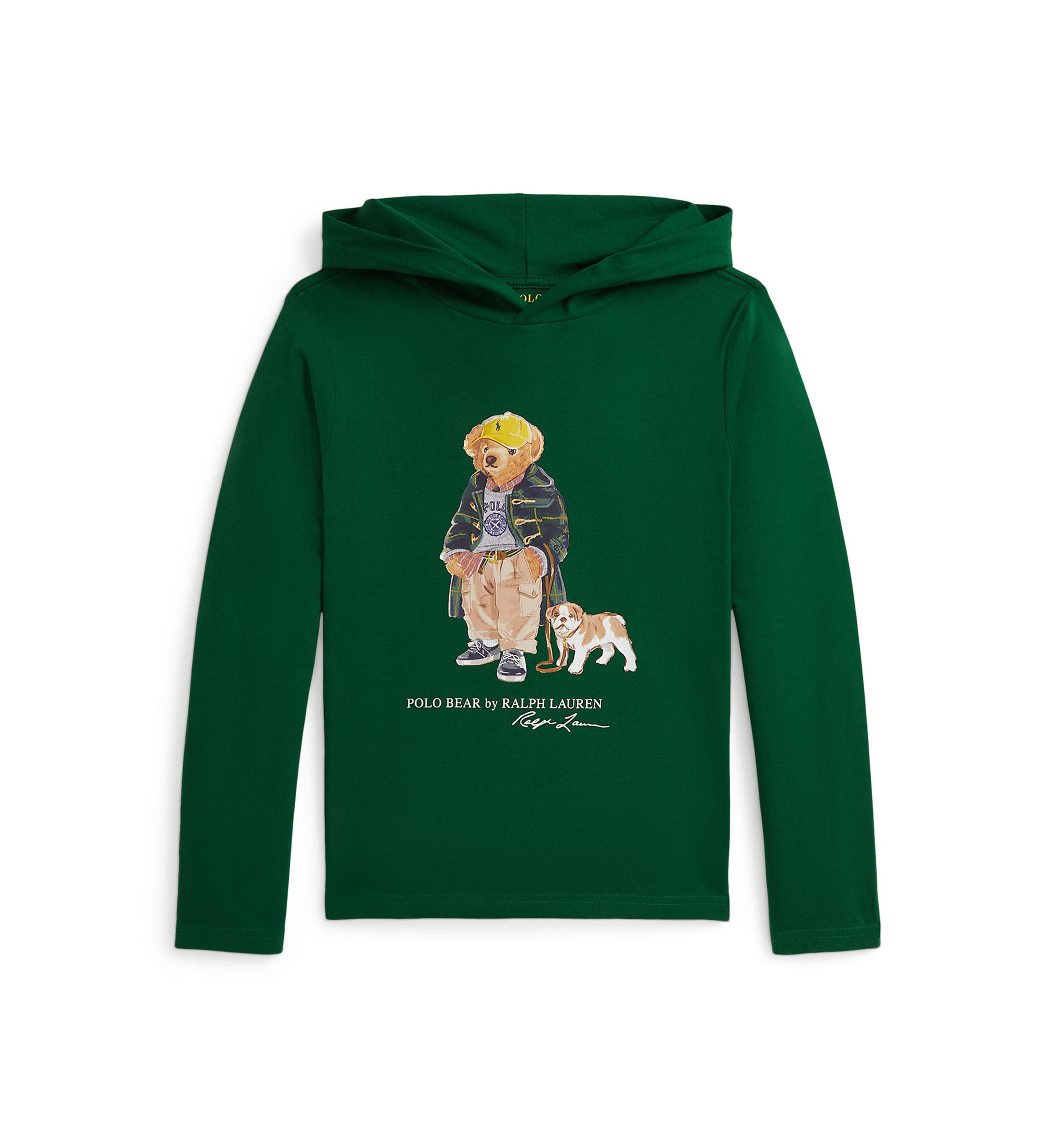 Boys 8-20 Polo Bear Cotton Hooded Tee