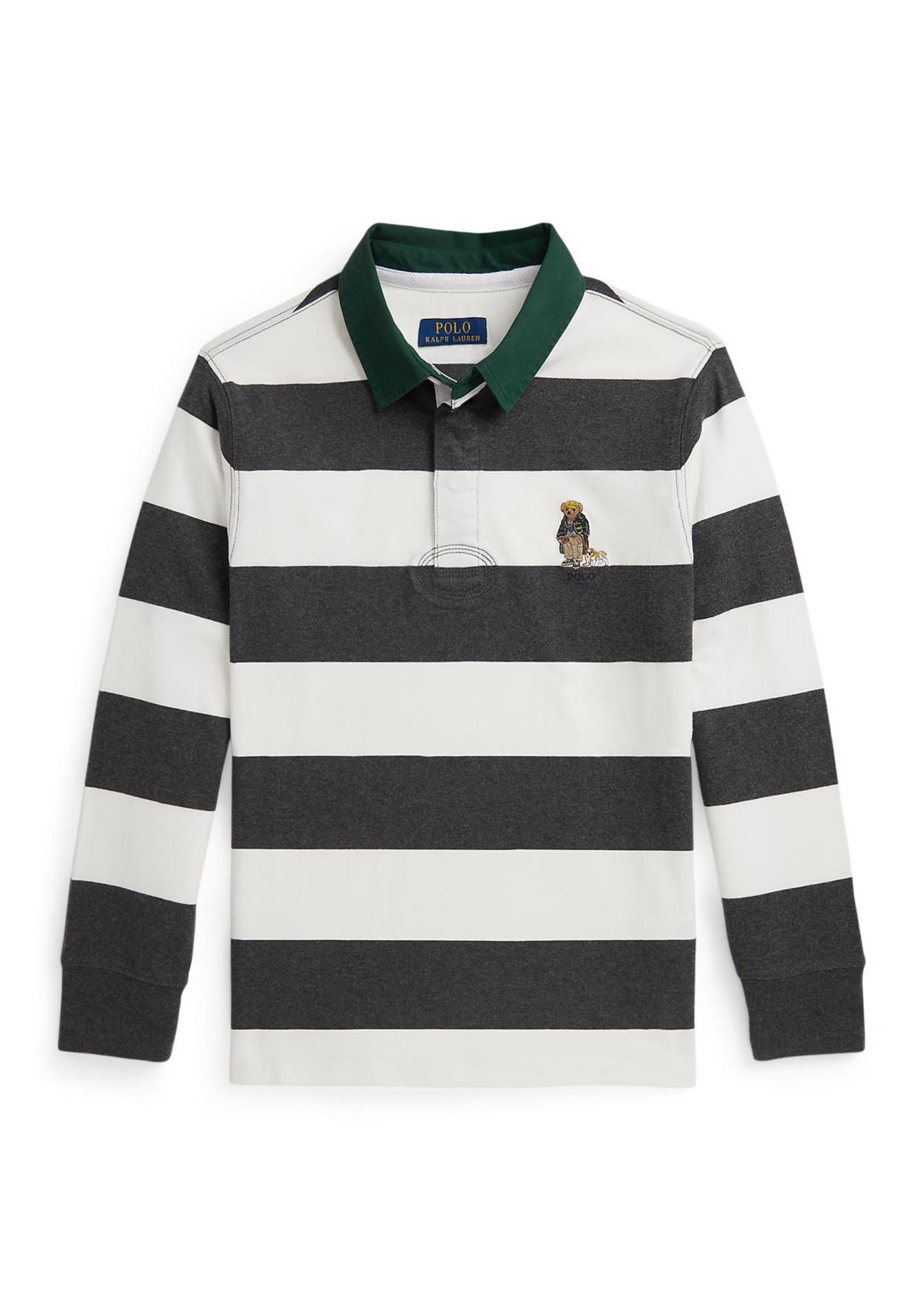 Boys 8-20 Polo Bear Cotton Rugby Shirt