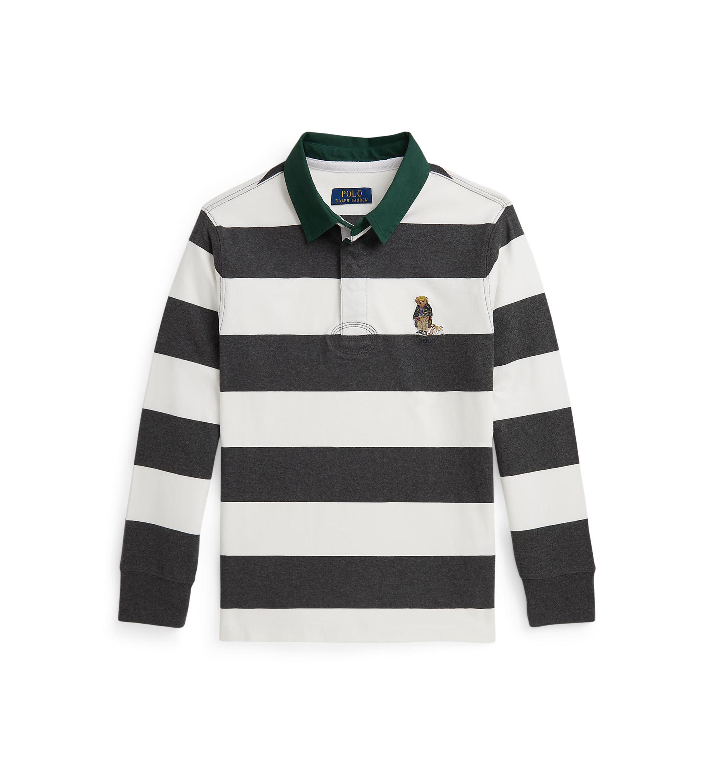 Boys 8-20 Polo Bear Cotton Rugby Shirt