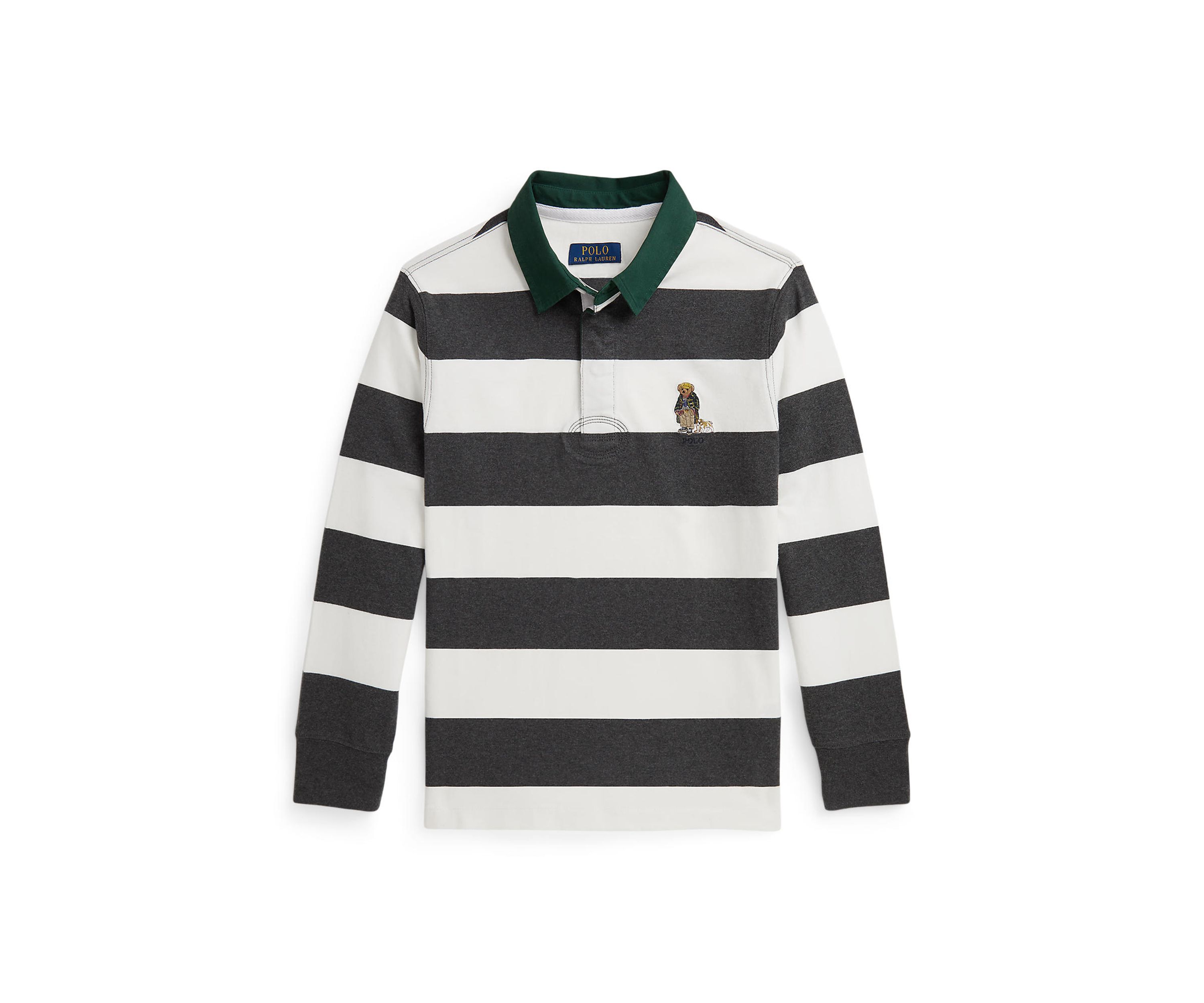 Boys 8-20 Polo Bear Cotton Rugby Shirt