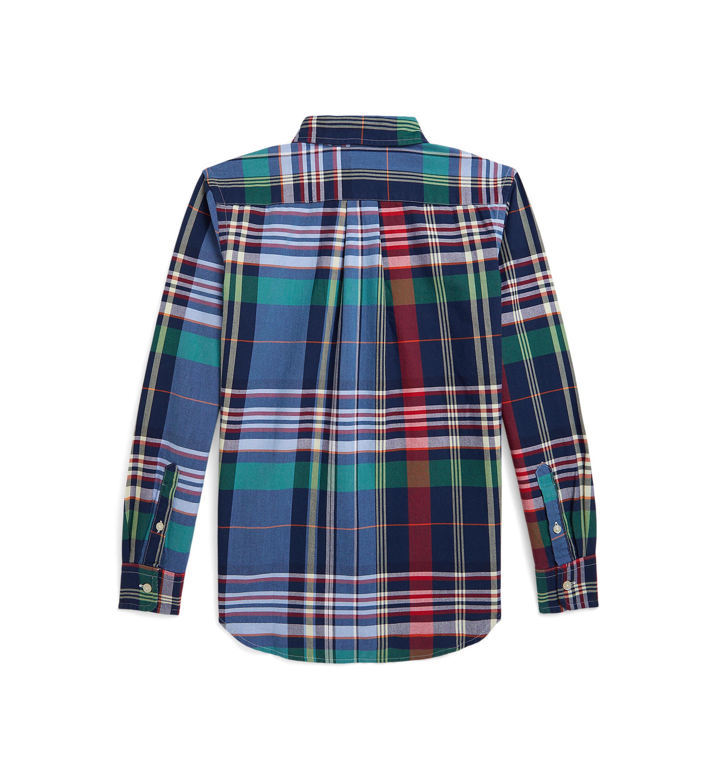 Boys 8-20 Plaid Cotton Oxford Shirt