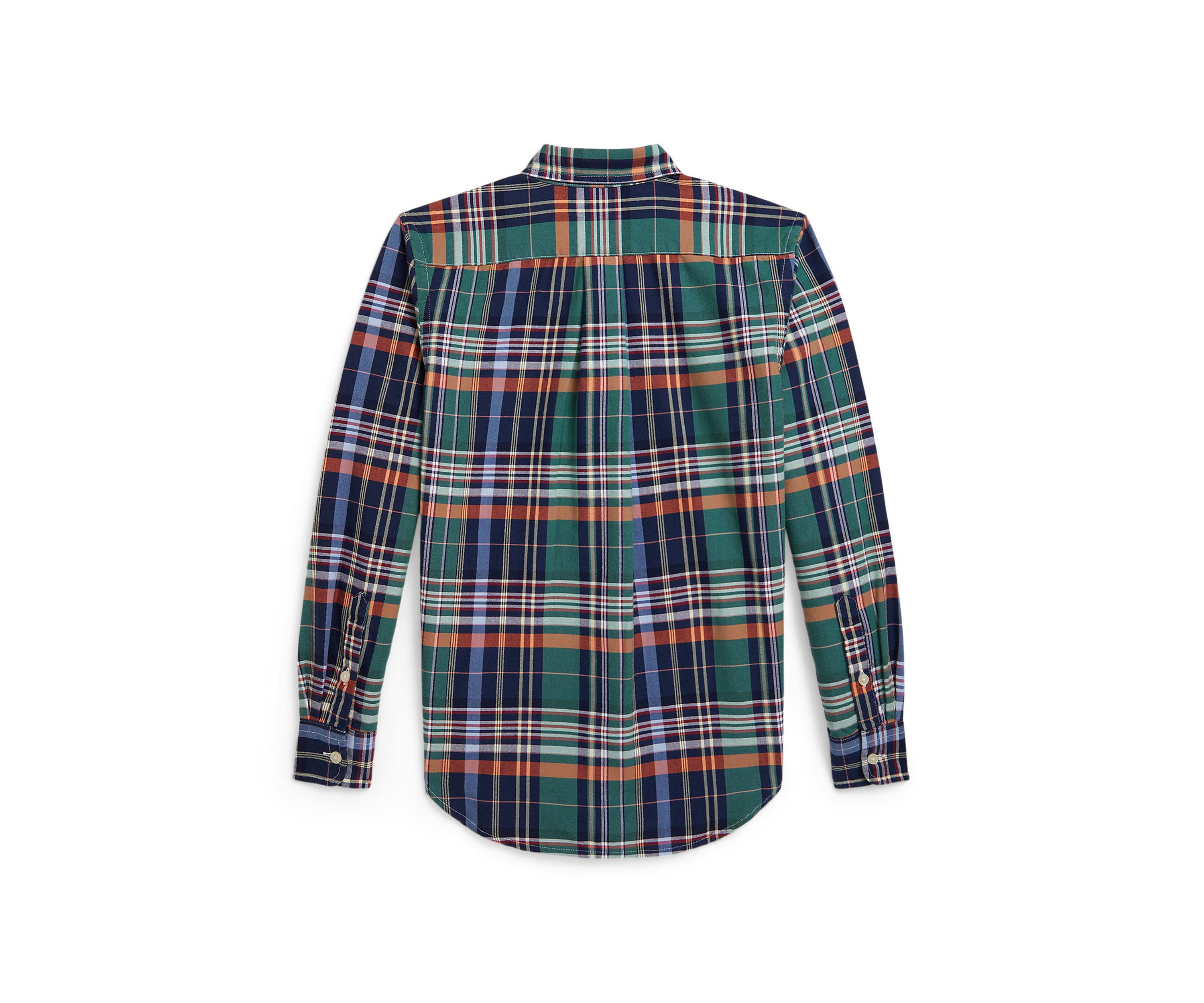 Boys 8-20 Plaid Cotton Oxford Shirt