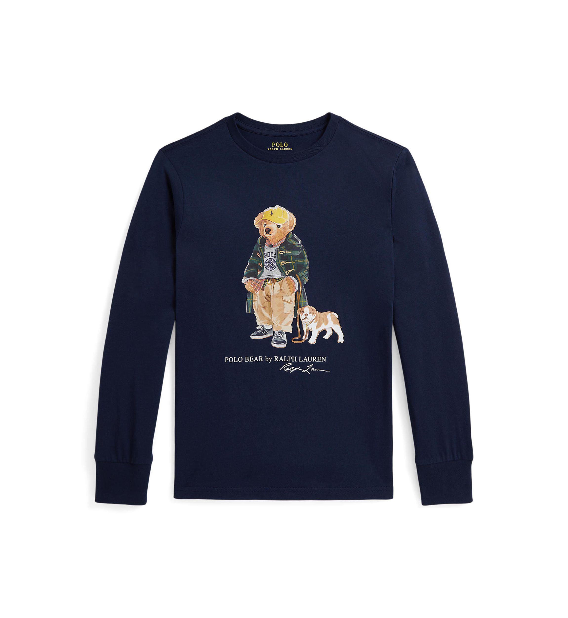 Boys 8-20 Polo Bear Cotton Long-Sleeve Tee