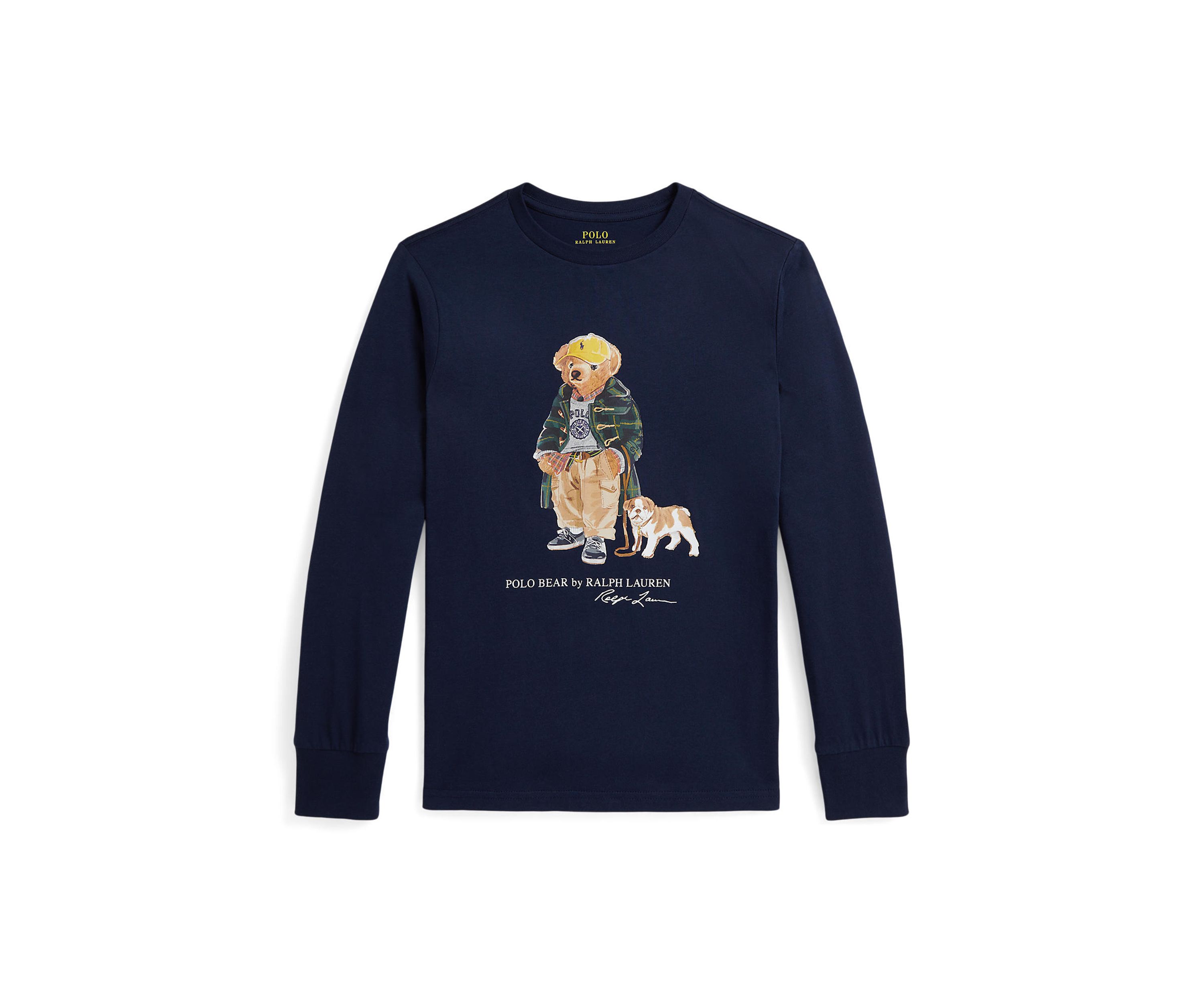 Boys 8-20 Polo Bear Cotton Long-Sleeve Tee