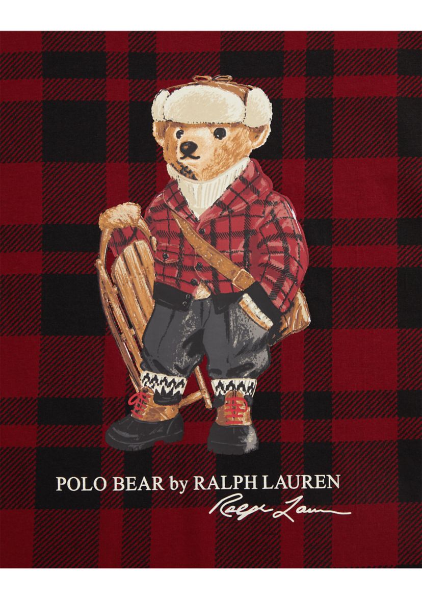 Boys 8-20 Polo Bear Plaid Cotton Tee