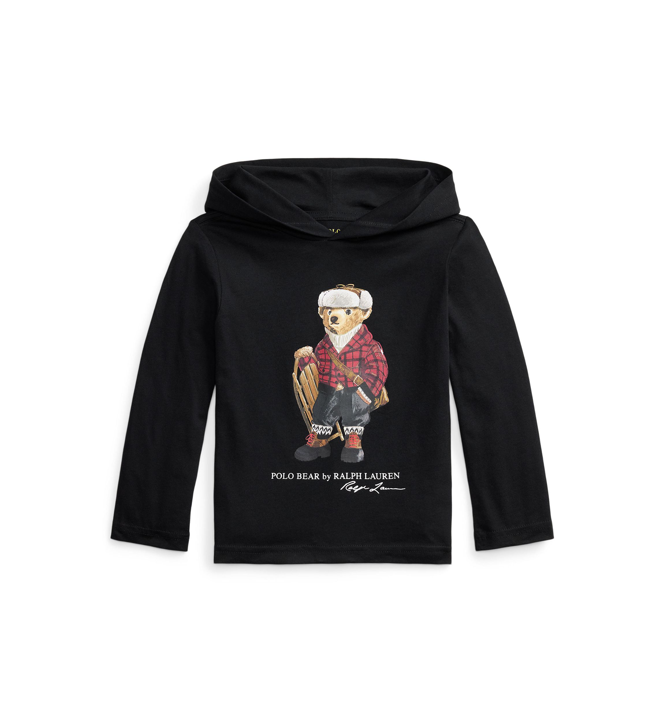 Boys 8-20 Polo Bear Cotton Hooded Tee