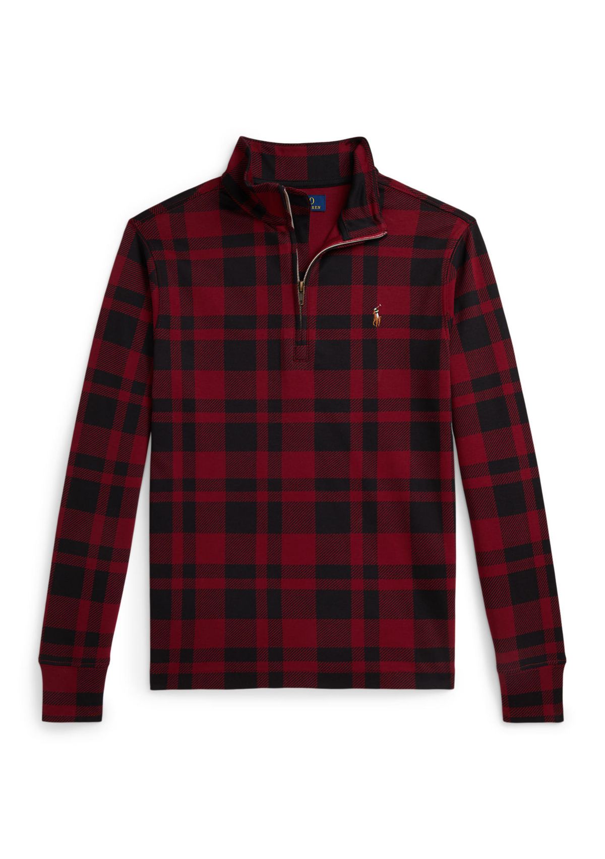 Boys 8-20 Plaid Cotton Interlock Pullover