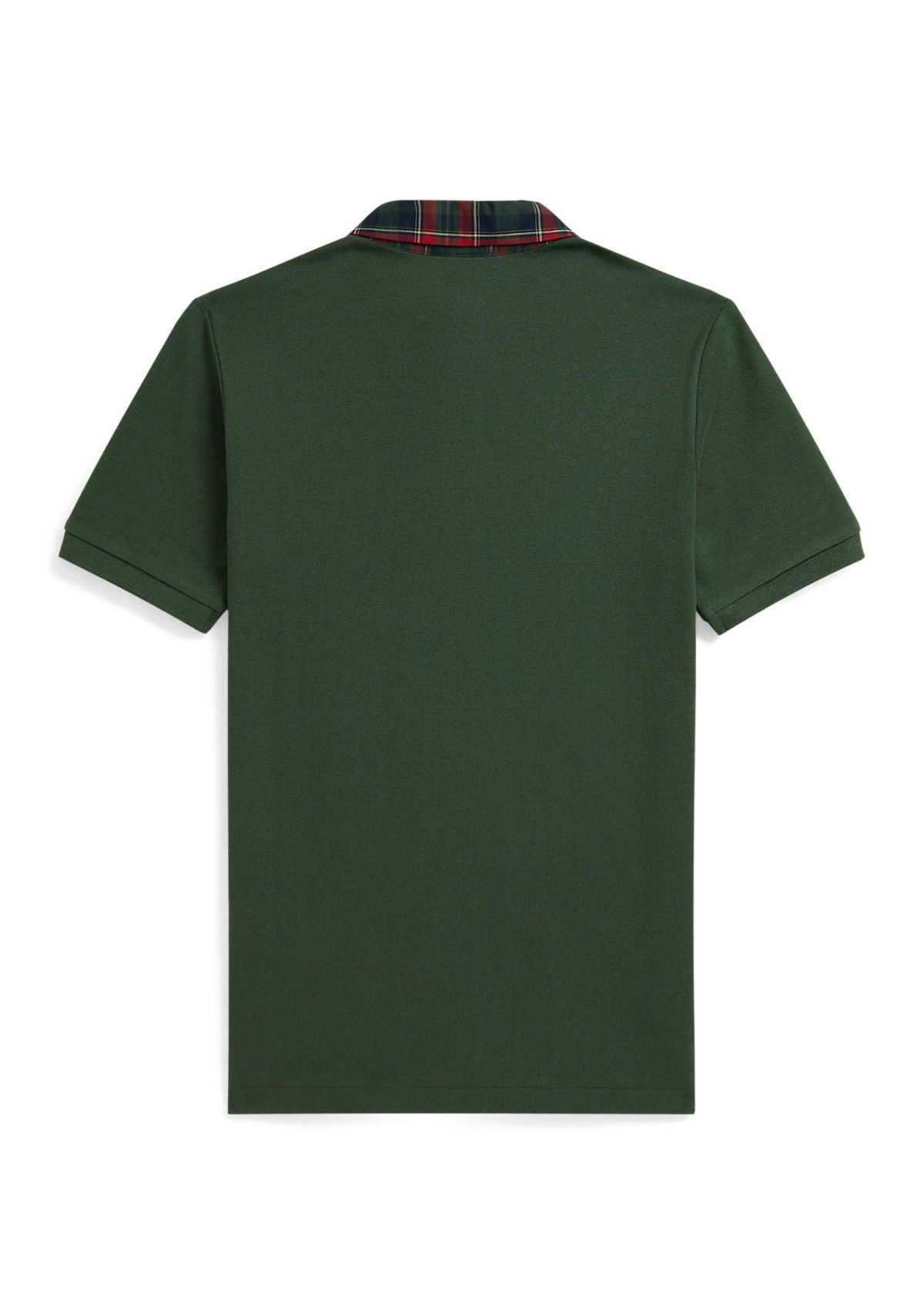 Boys 8-20 Plaid-Collar Mesh Polo Shirt