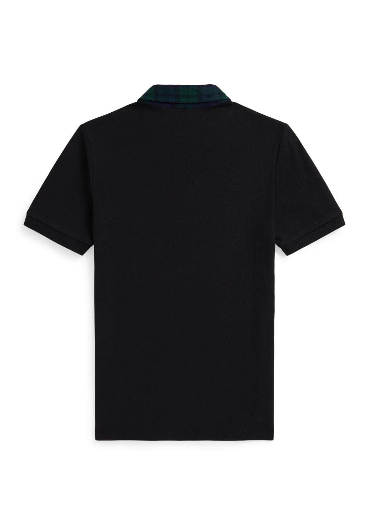 Boys 8-20 Plaid-Collar Cotton Mesh Polo Shirt