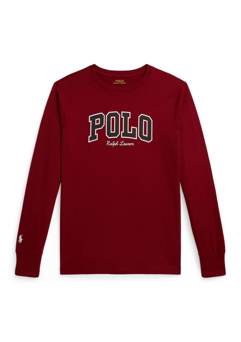Boys 8-20 Logo Cotton Long-Sleeve Tee