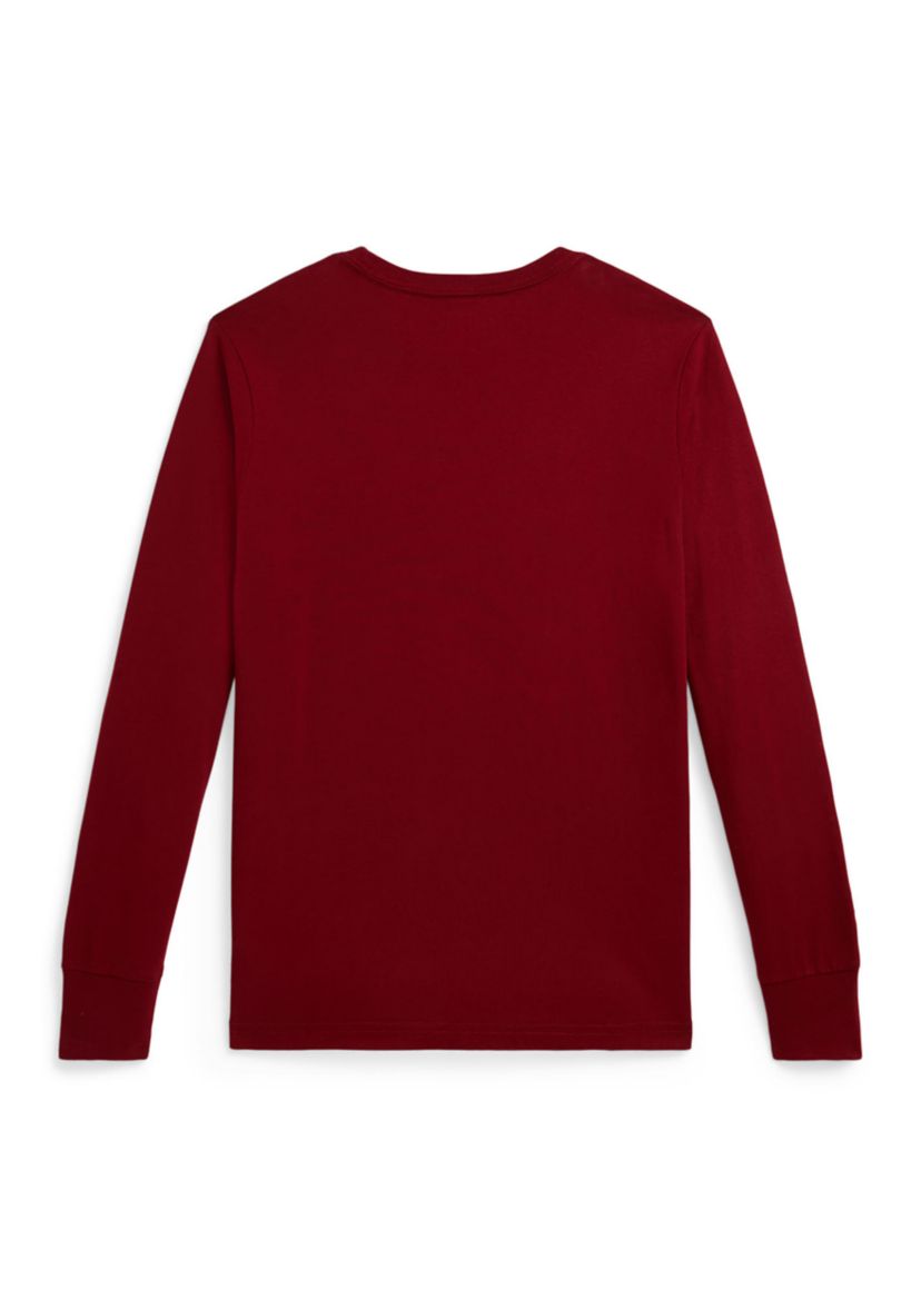 Boys 8-20 Logo Cotton Long-Sleeve Tee