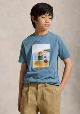 Ralph Lauren Childrenswear Boys 8-20 Polo Bear Cotton Jersey T-Shirt