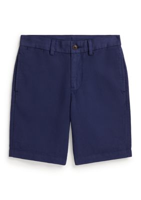Ralph Lauren Childrenswear Boys 8-20 Linen-Cotton Short, Navy Blue, 16