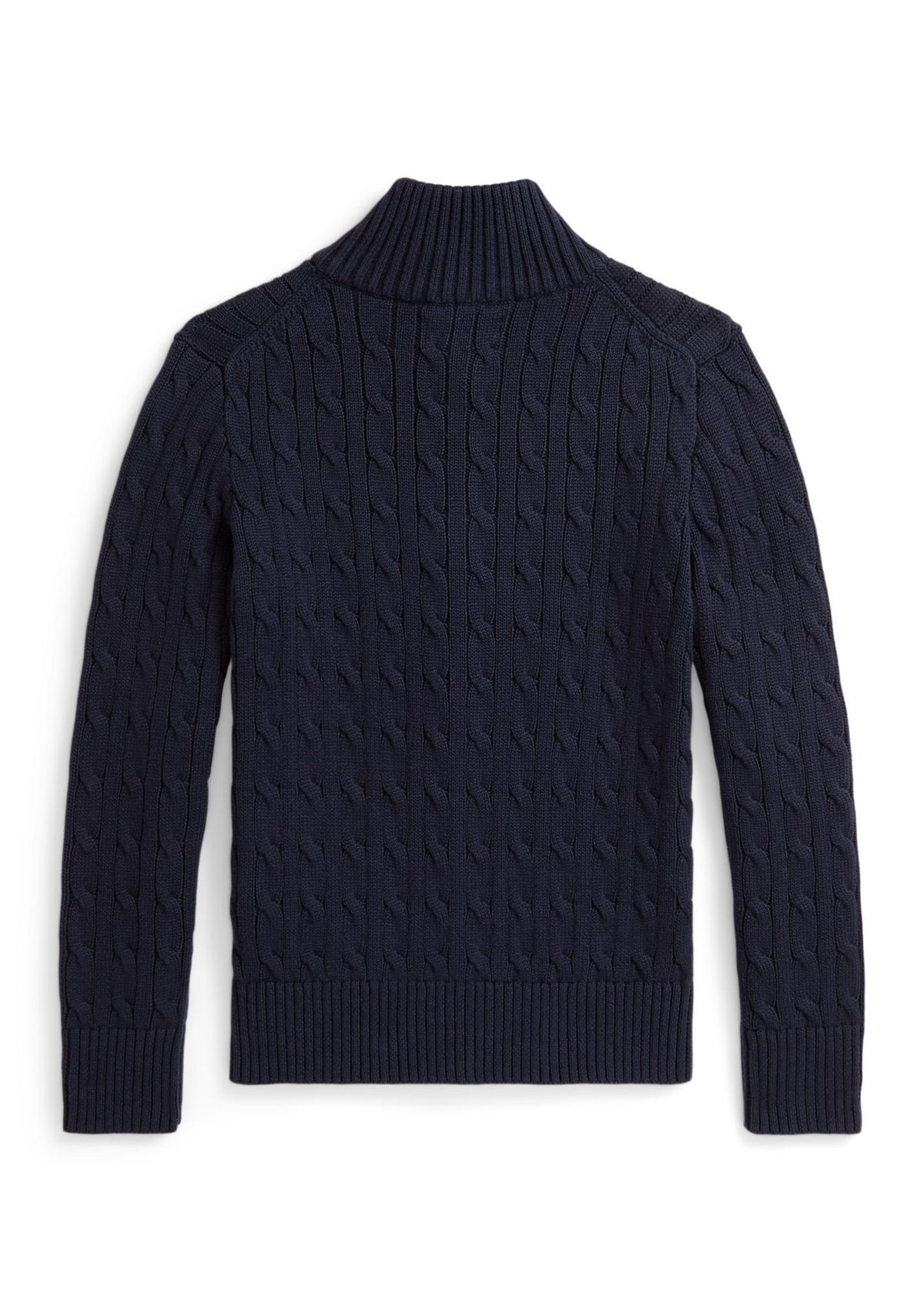 Boys 8-20 Cable-Knit Cotton Full-Zip Sweater