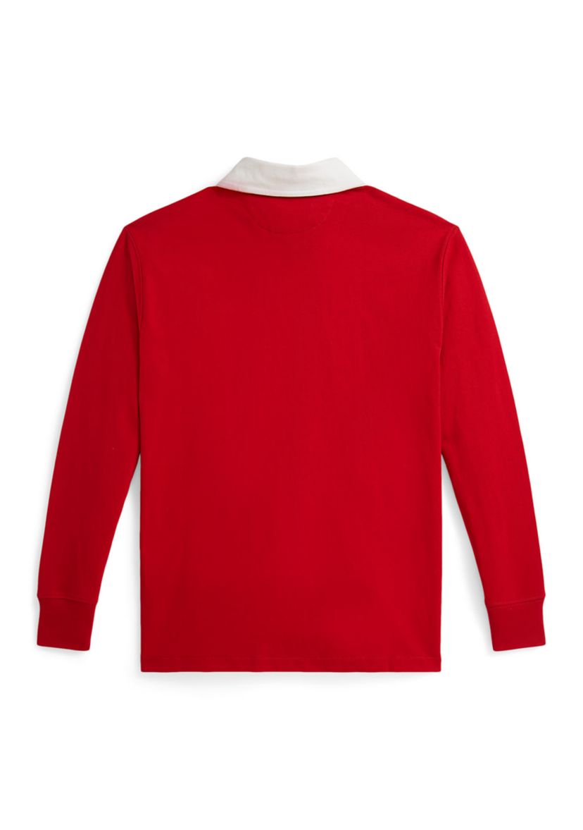 Boys 8-20 Triple-Pony Cotton Rugby Shirt