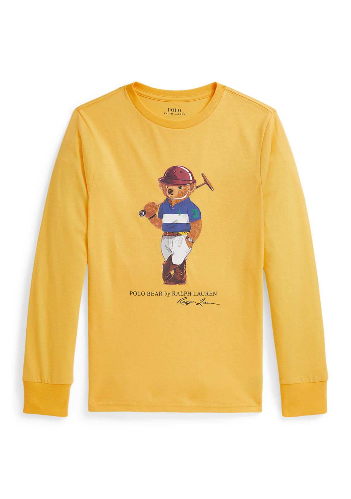 Boys 8-20 Polo Bear Cotton Long-Sleeve T-Shirt