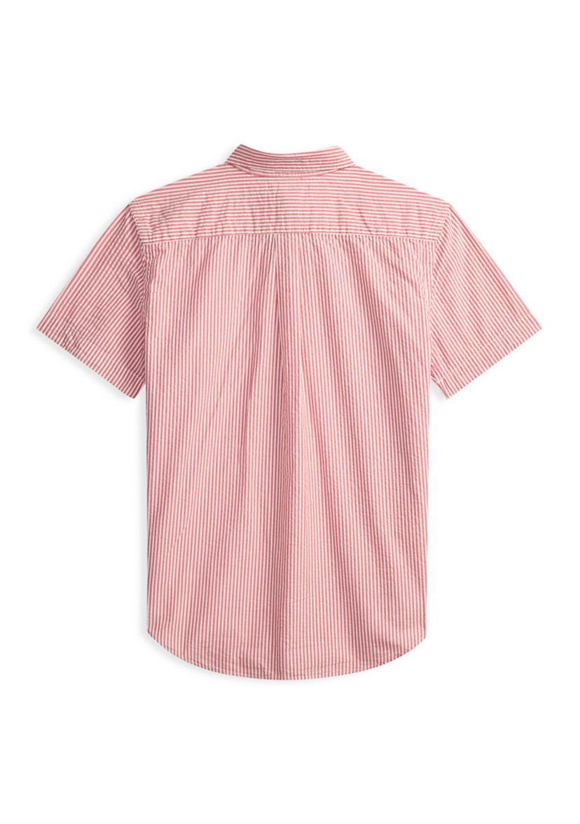 Boys 8-20 Striped Cotton Seersucker Shirt