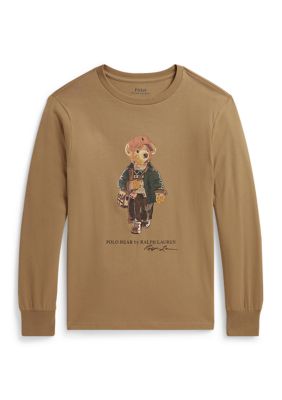 Ralph Lauren Childrenswear Boys 8-20 Polo Bear Cotton Jersey Tee