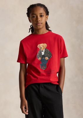 Ralph Lauren Childrenswear Boys 8-20 Polo Bear Cotton Jersey Tee
