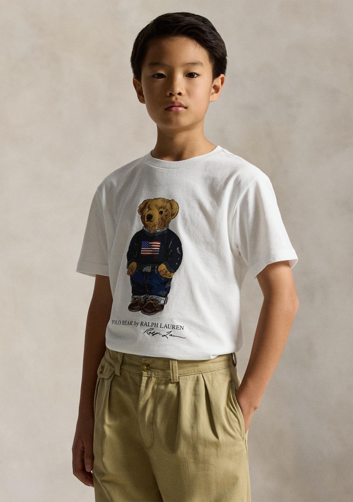 Boys 8-20  Polo Bear Cotton Jersey Tee 