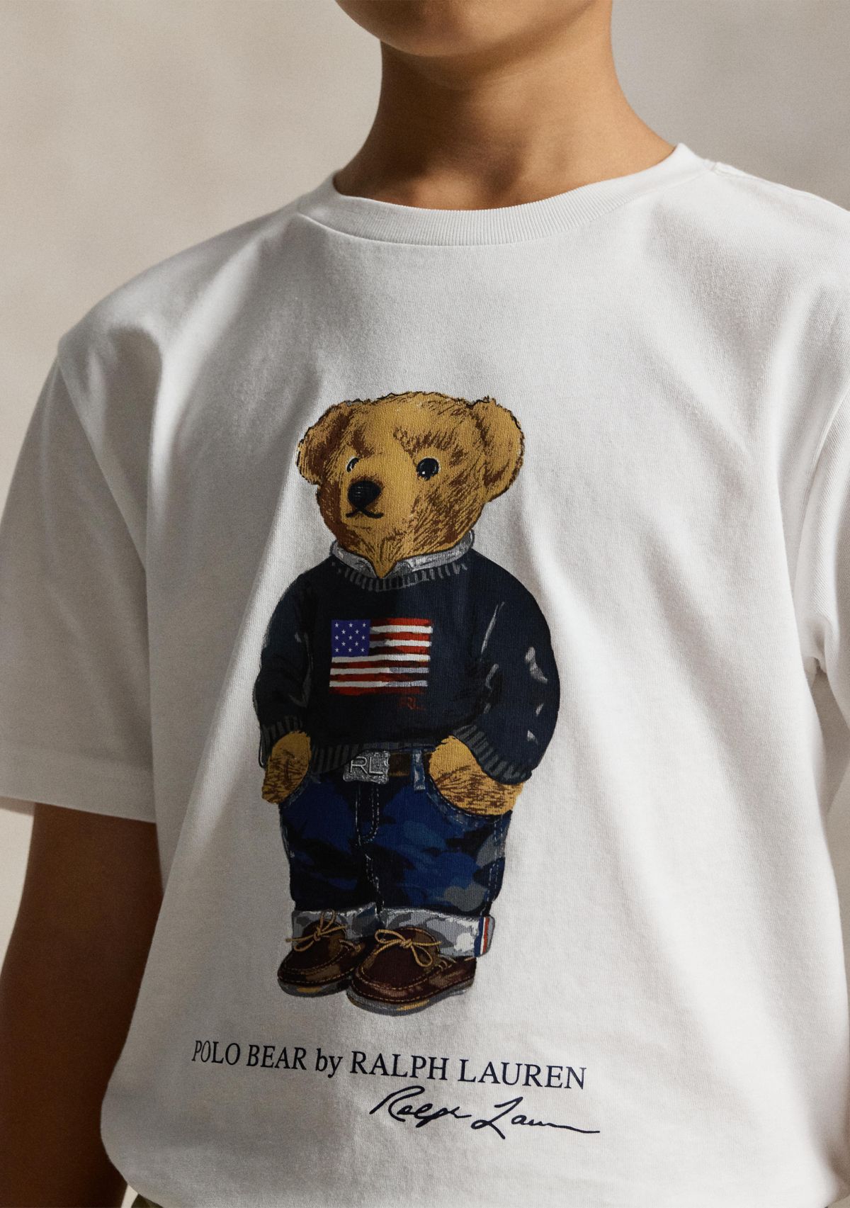 Boys 8-20  Polo Bear Cotton Jersey Tee 