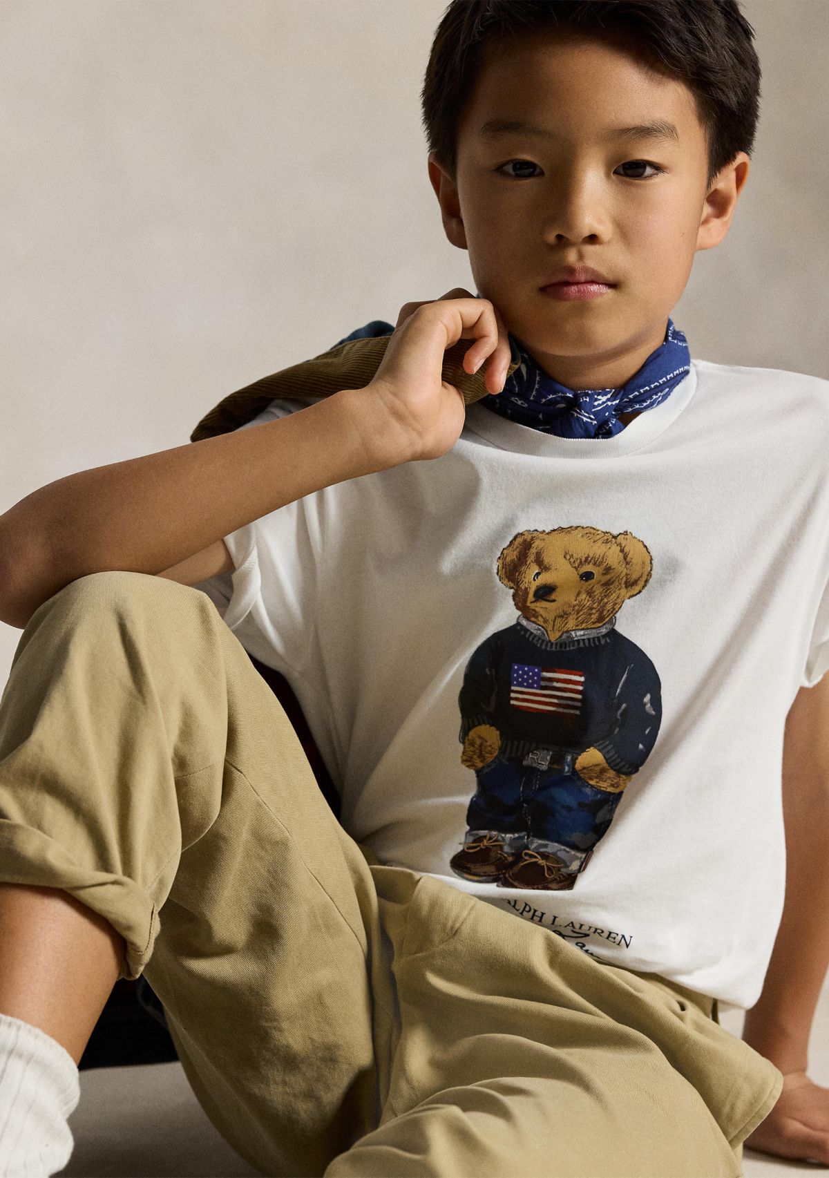 Boys 8-20  Polo Bear Cotton Jersey Tee 