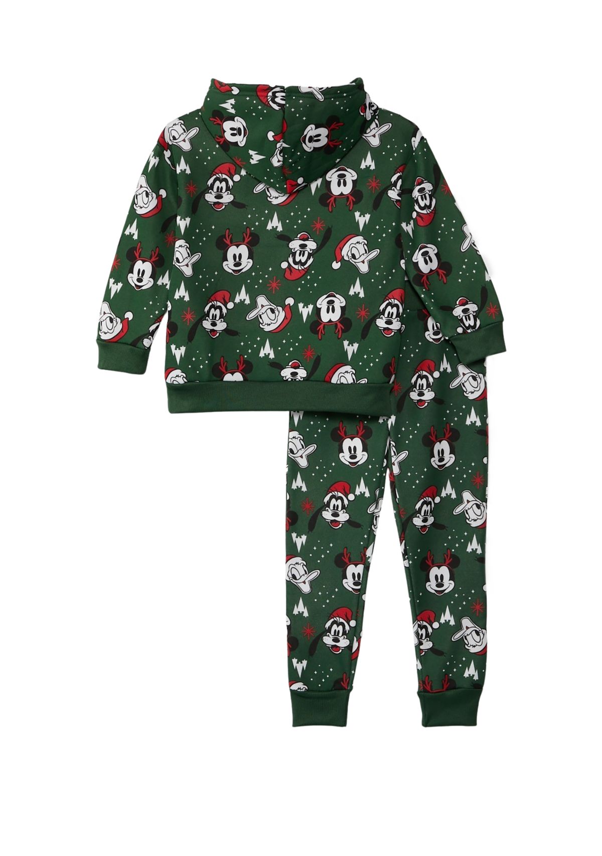 Boys 4-7 Green Mickey Santa Set