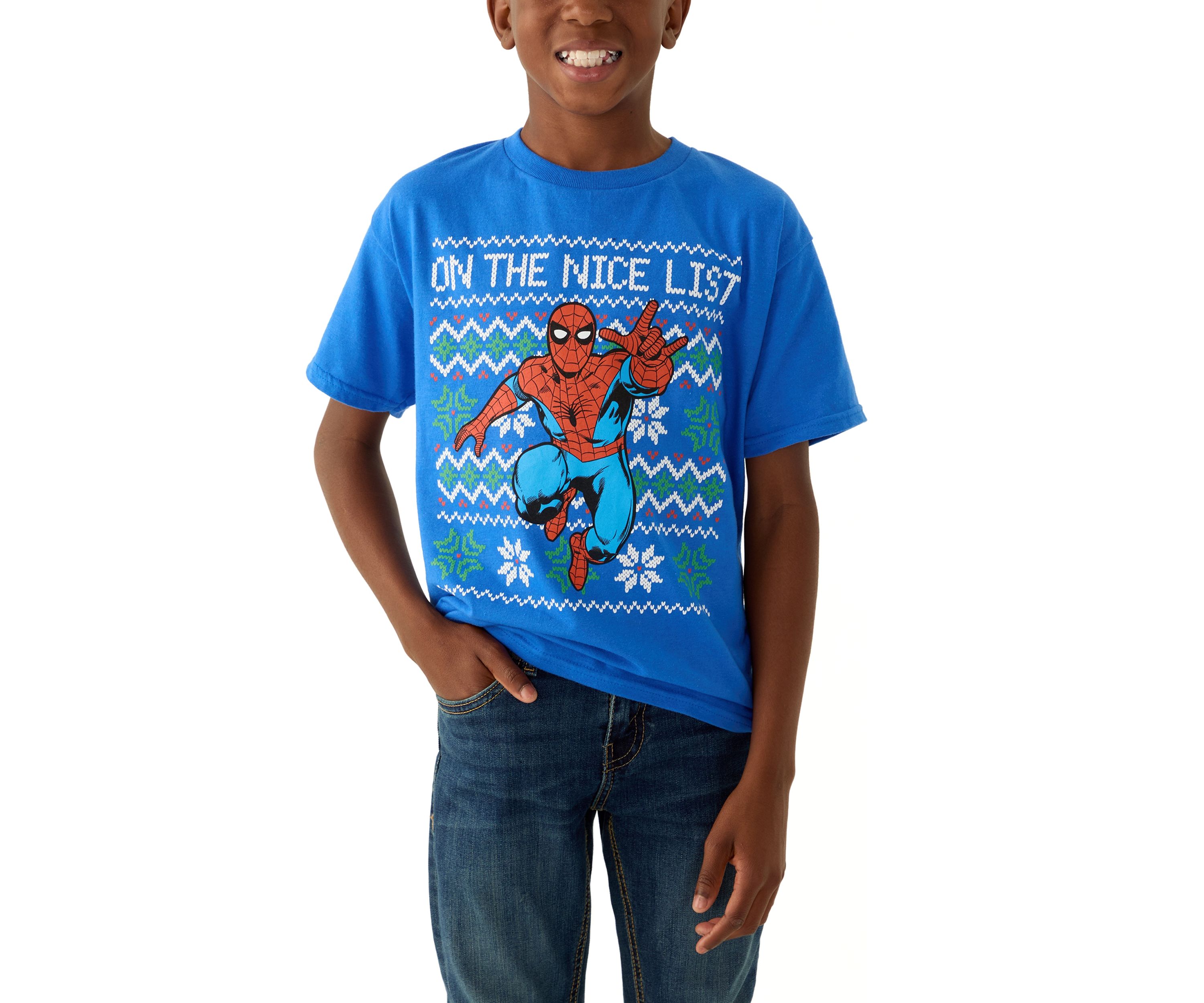 Boys 8-10 Spidey Nice List Graphic T-Shirt