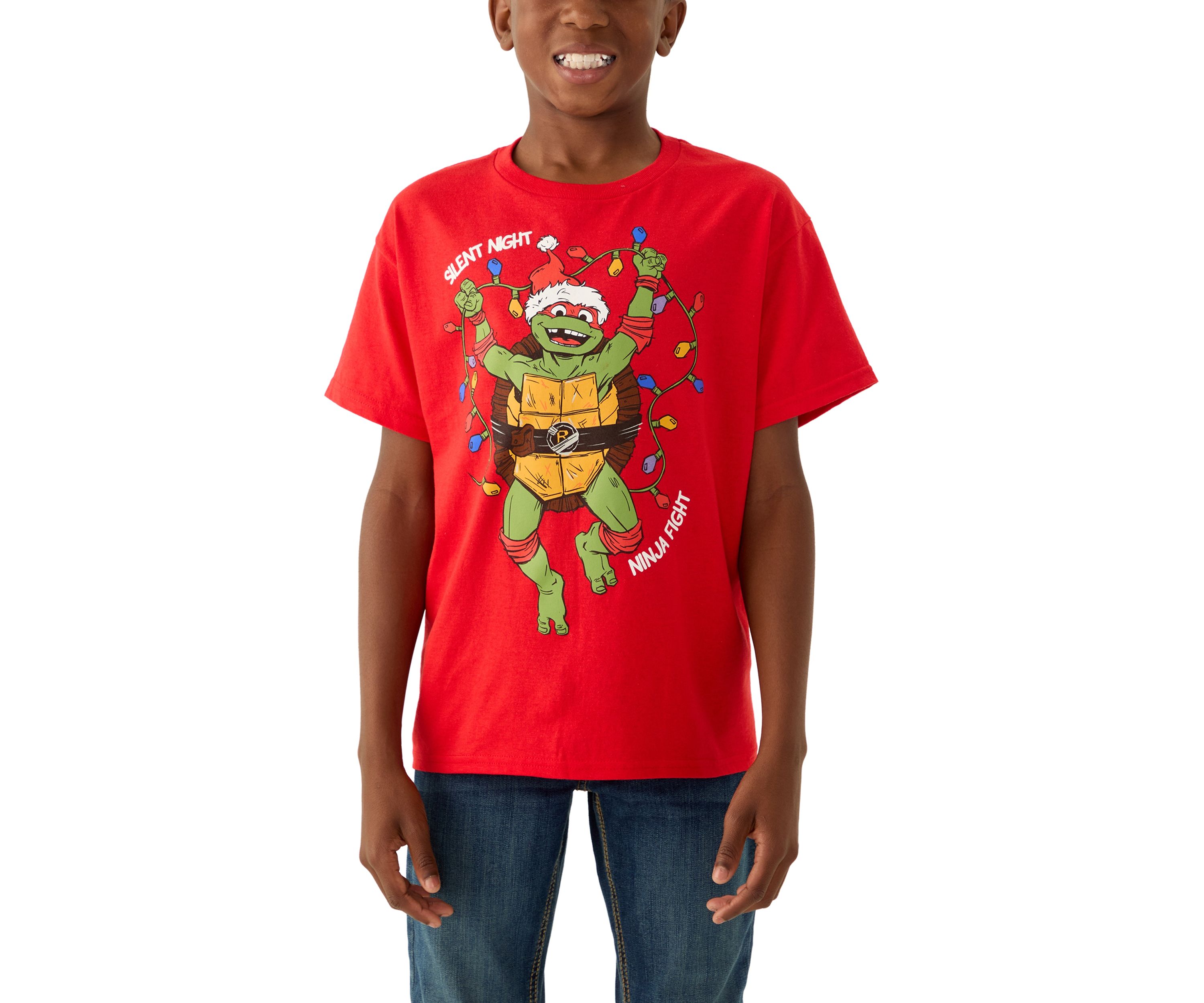 Boys 8-20 TMNT Silent Night Graphic T-Shirt