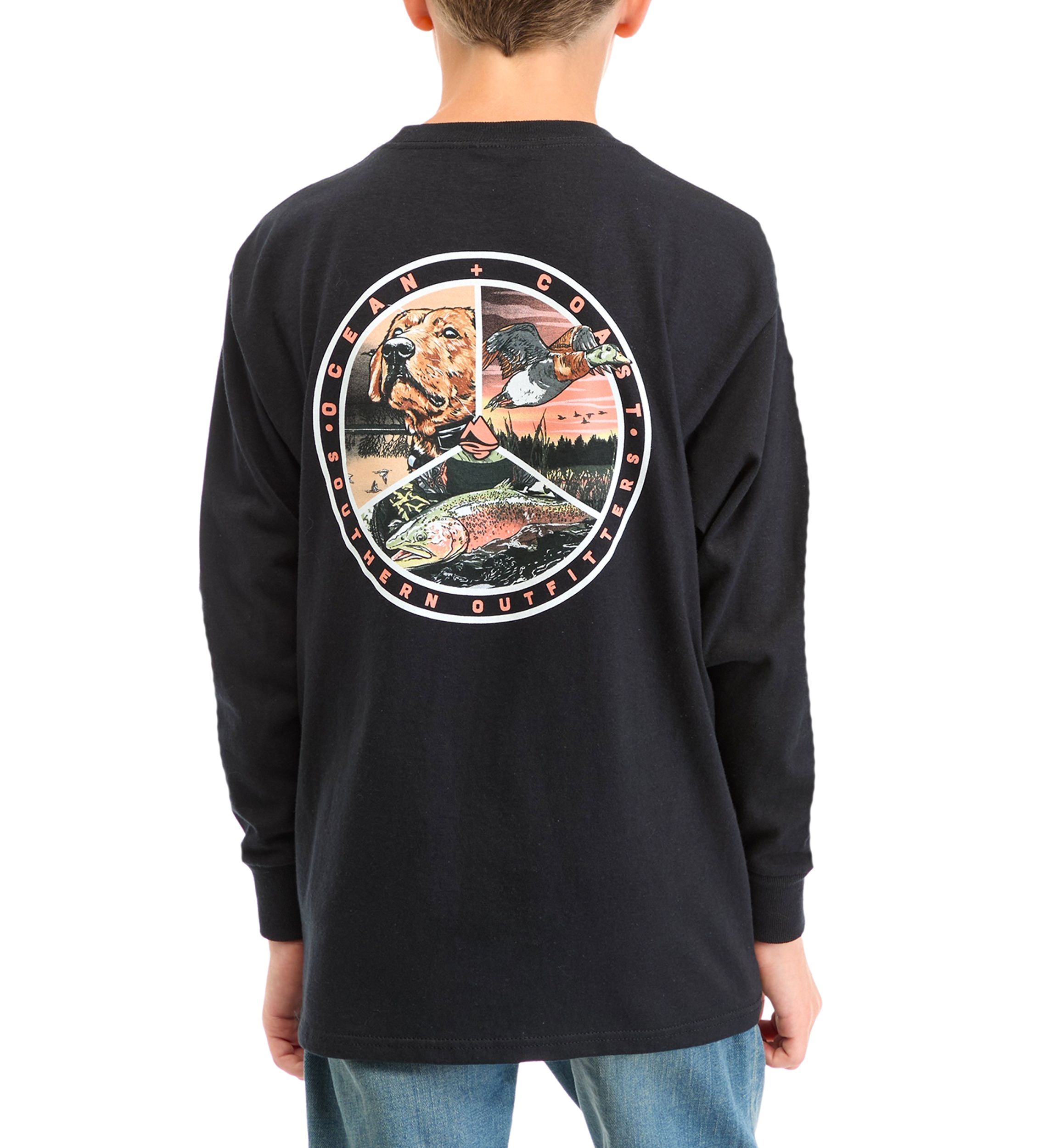 Boys 8-20 Long Sleeve Yardwork Graphic T-Shirt
