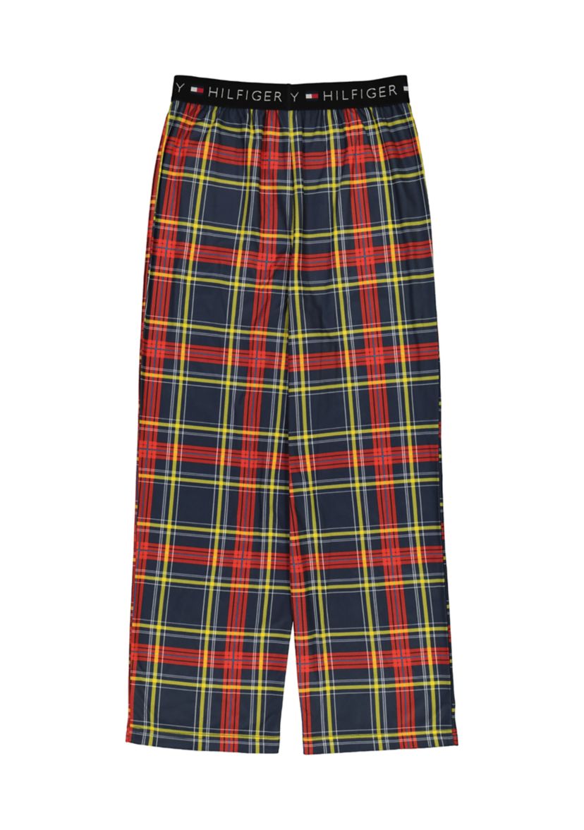 Boys 4-20 Preppy Printed Plaid Pants