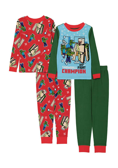 AME Boys 4-20 Minecraft Holiday Pajama Set