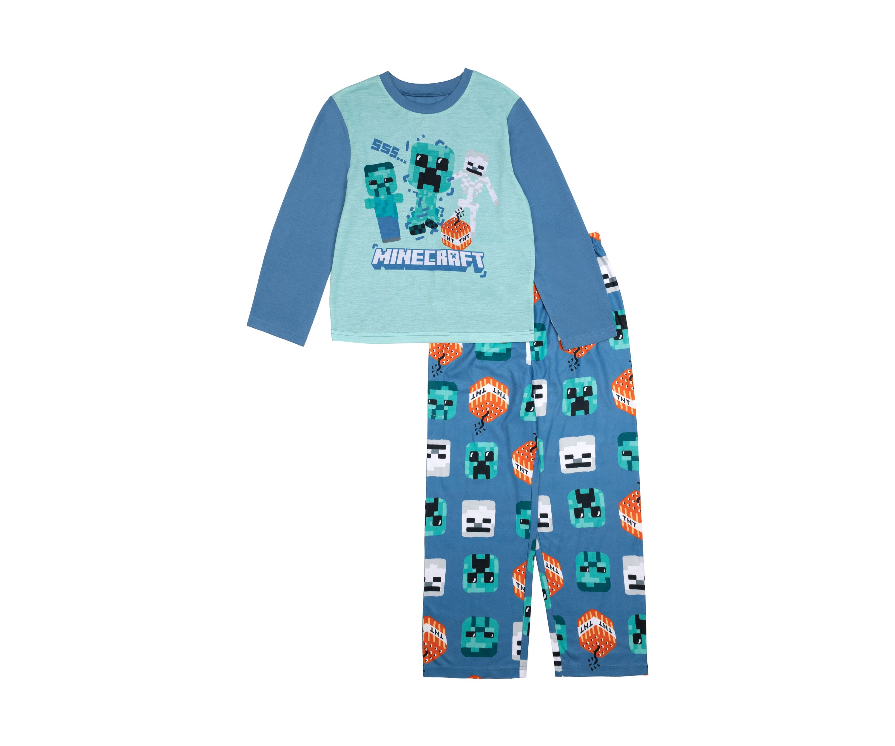 Boys 4-7 Minecraft Printed Pajama Set
