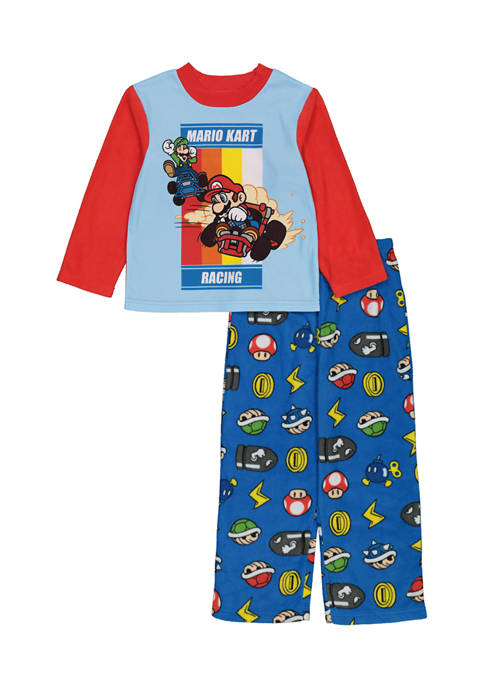 Mario Kart Boys 4-20 Printed Pajama Set