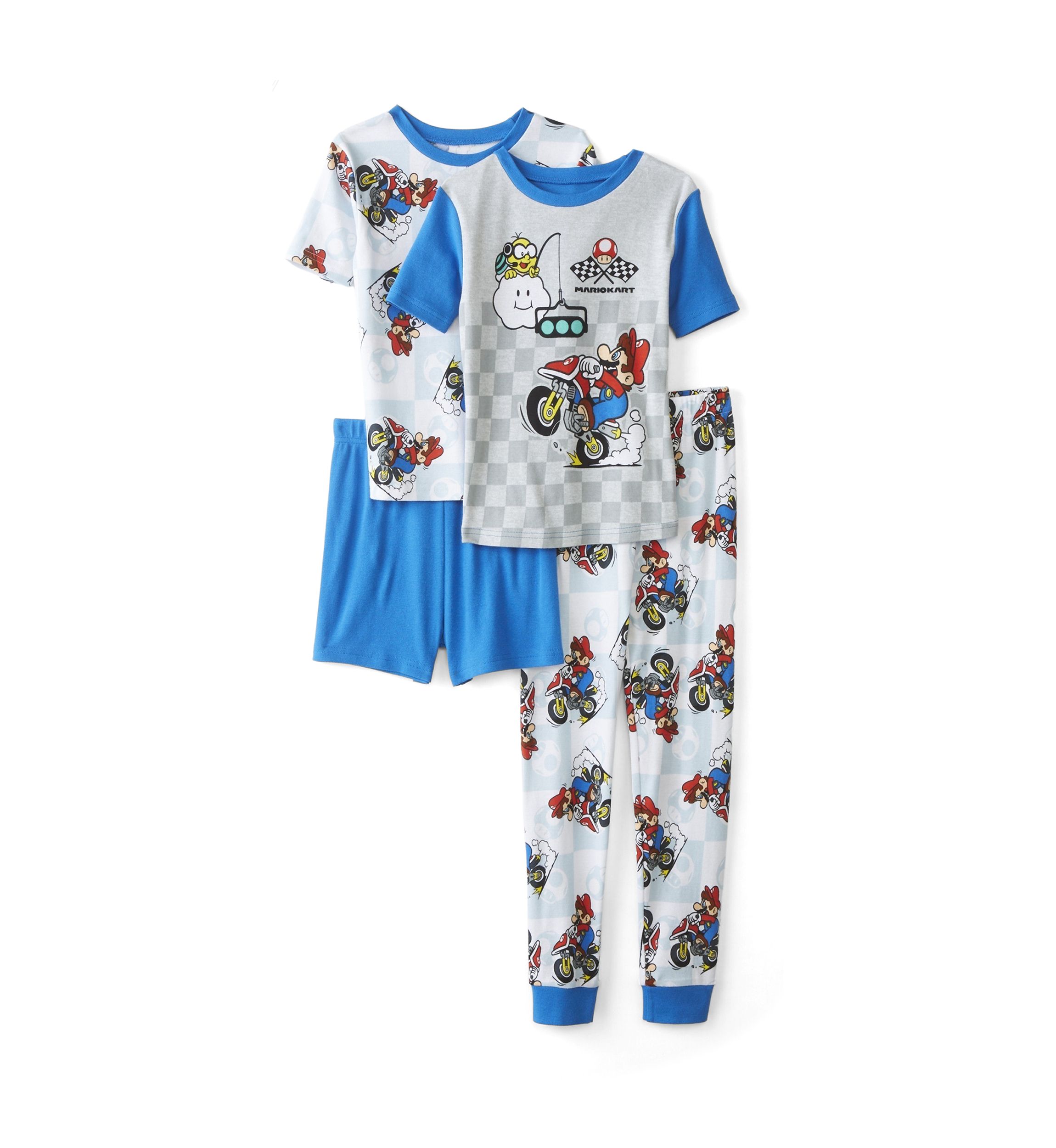 Boys 4-10 Mario Kart Rush Pajamas Set