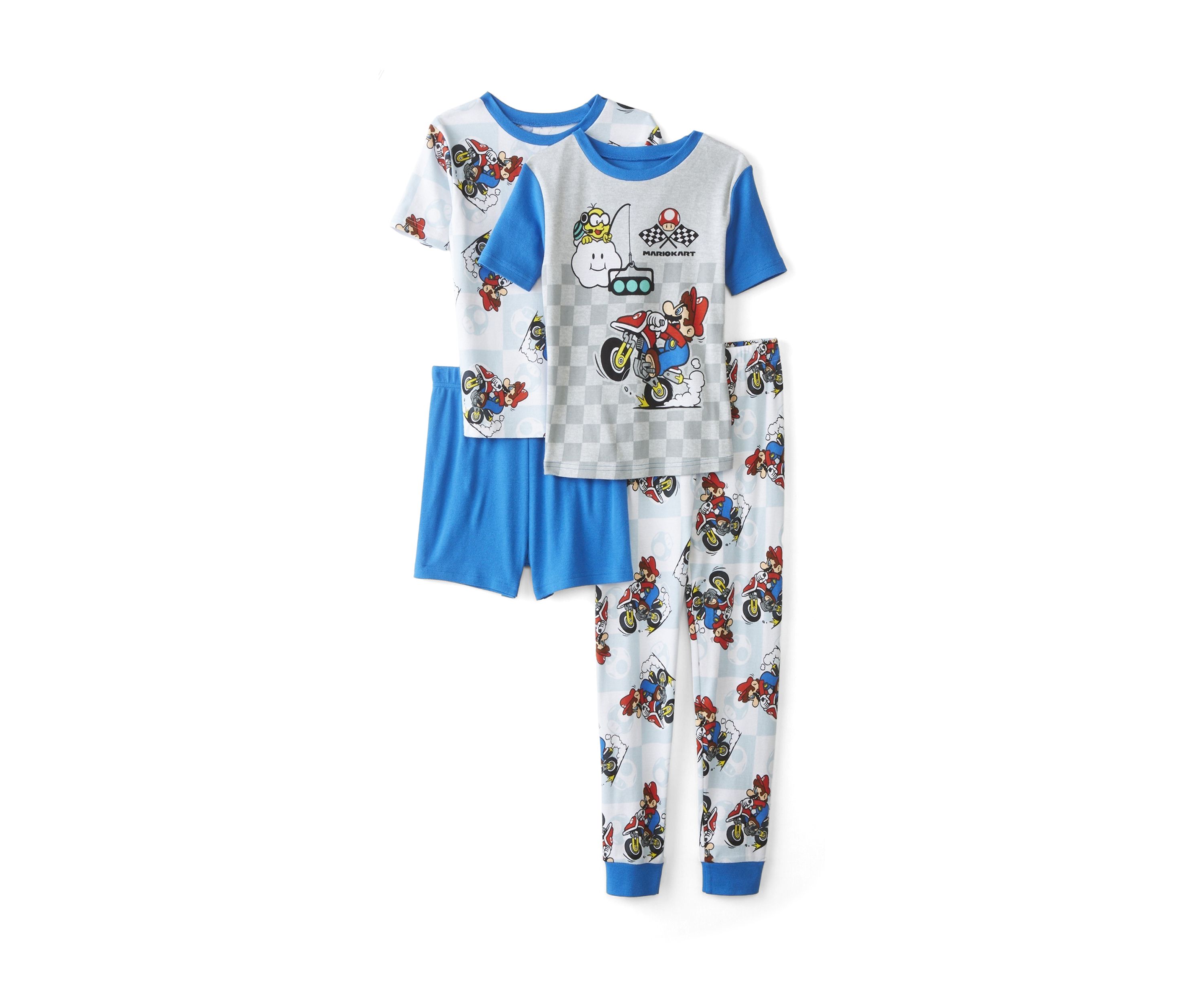 Boys 4-10 Mario Kart Rush Pajamas Set