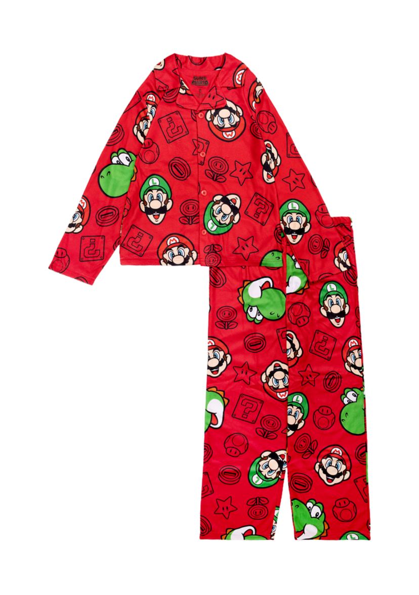 Boys 8-20 Mario Bros Sleep Set