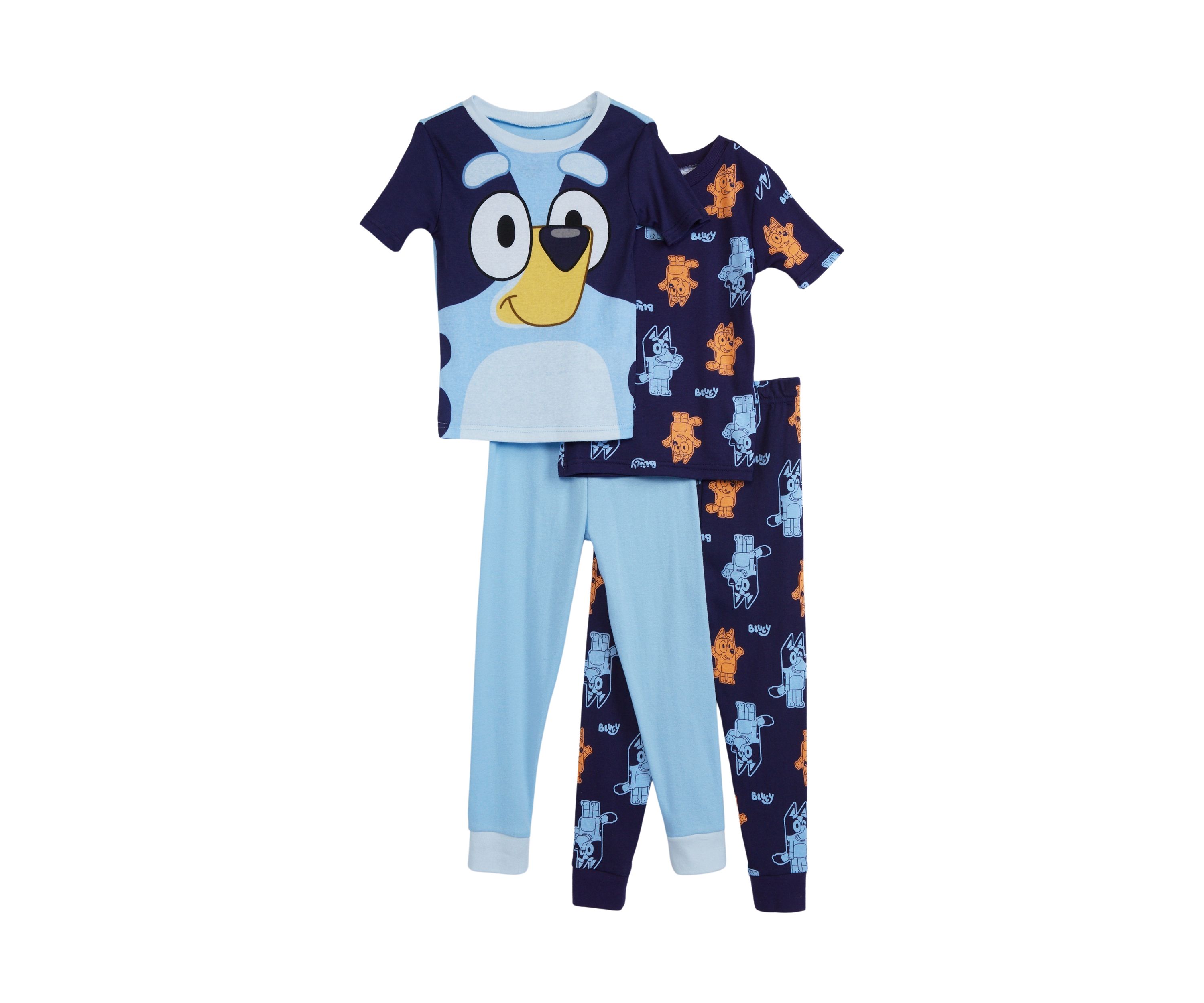 Boys 8-20 Bluey Buddy 4 Piece Printed Pajama Set