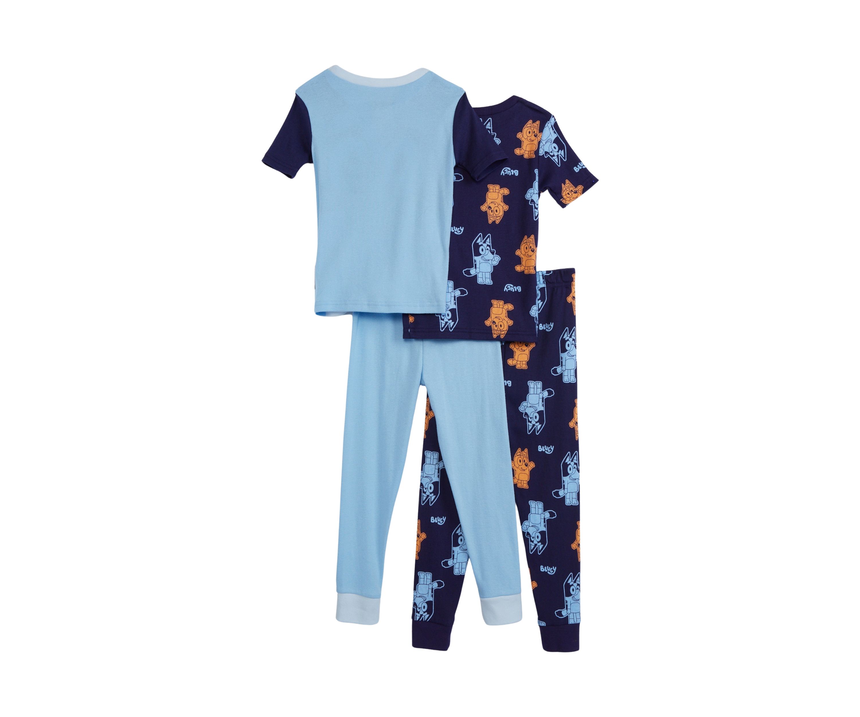 Boys 8-20 Bluey Buddy 4 Piece Printed Pajama Set
