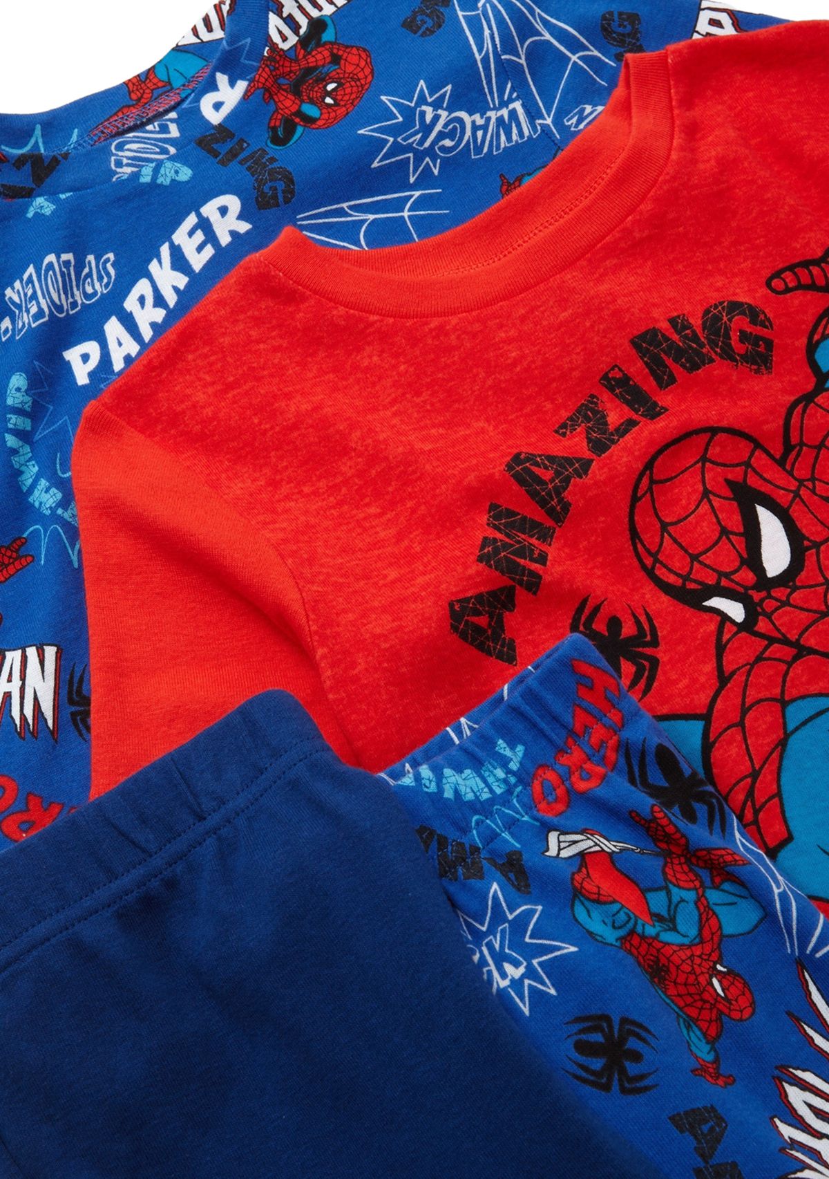 Boys 4-10 Spider City Graphic Printed Pajama Set