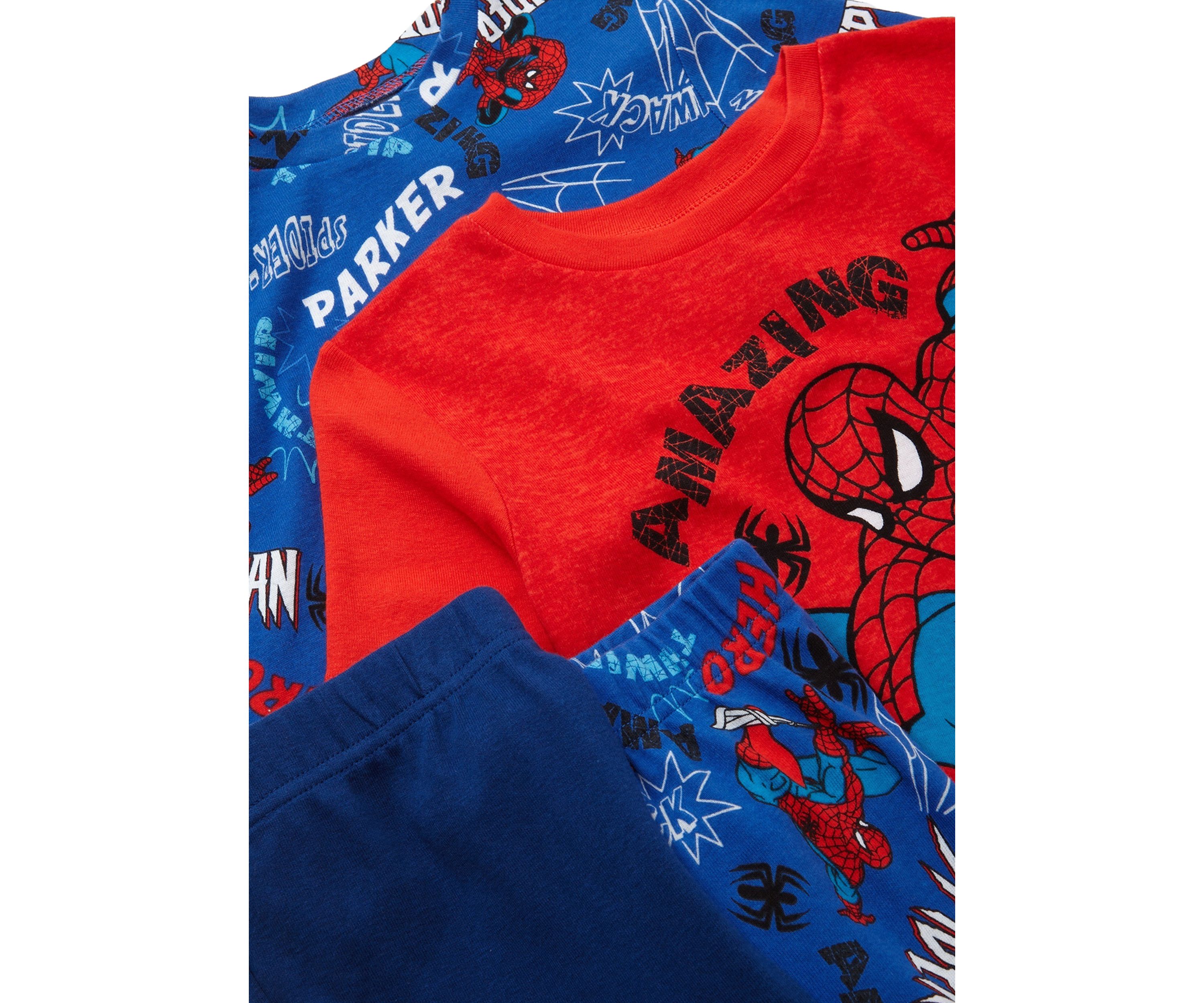 Boys 4-10 Spider City Graphic Printed Pajama Set