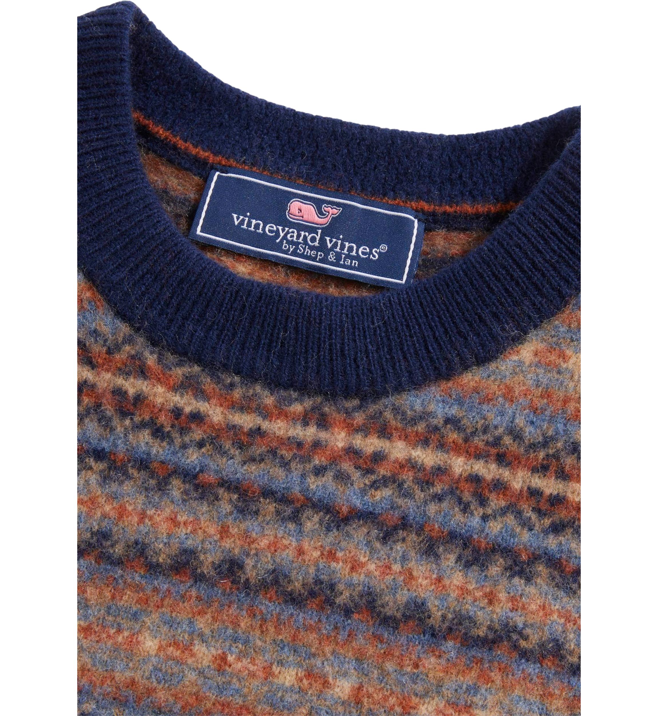Boys 8-20 Fair Isle Crew Neck Sweater