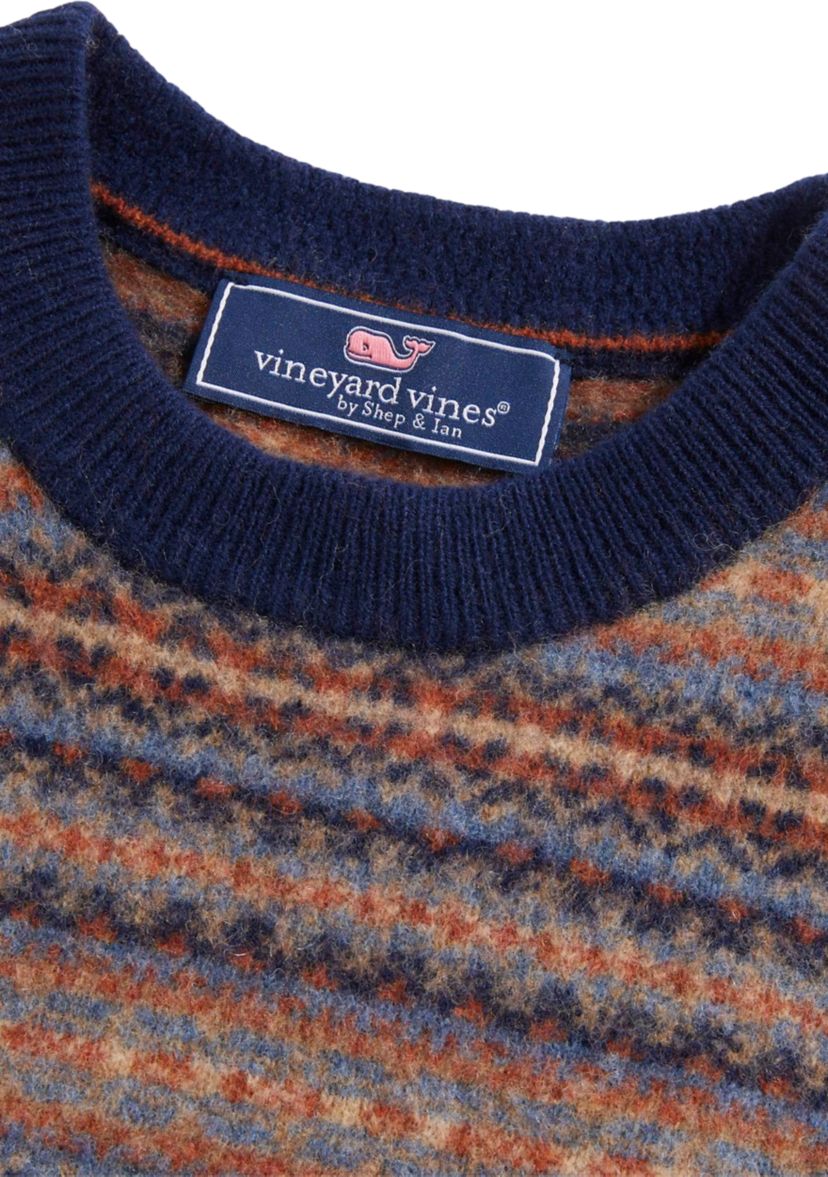 Boys 8-20 Fair Isle Crew Neck Sweater