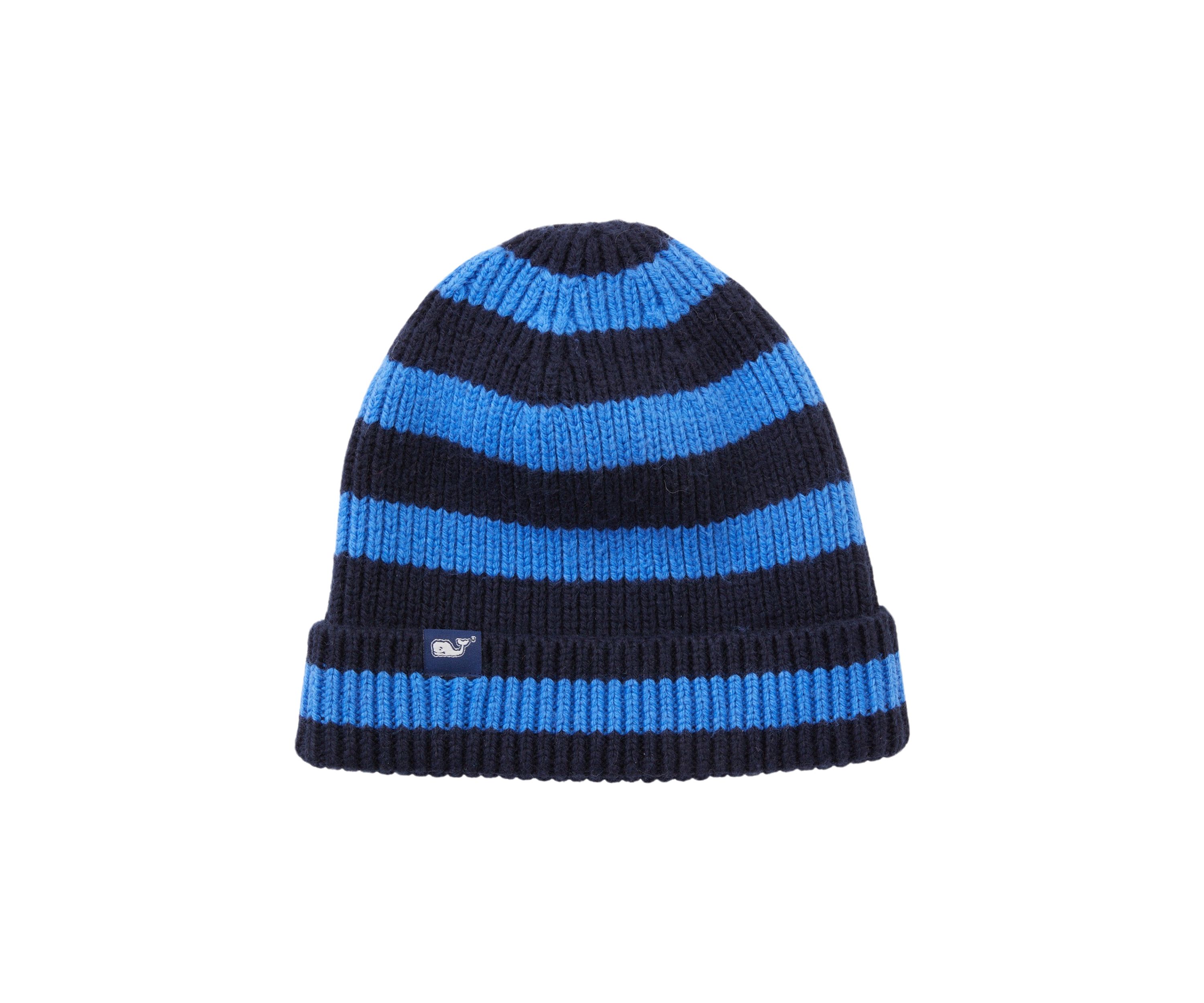 Boys Striped Knit Cuff Beanie 