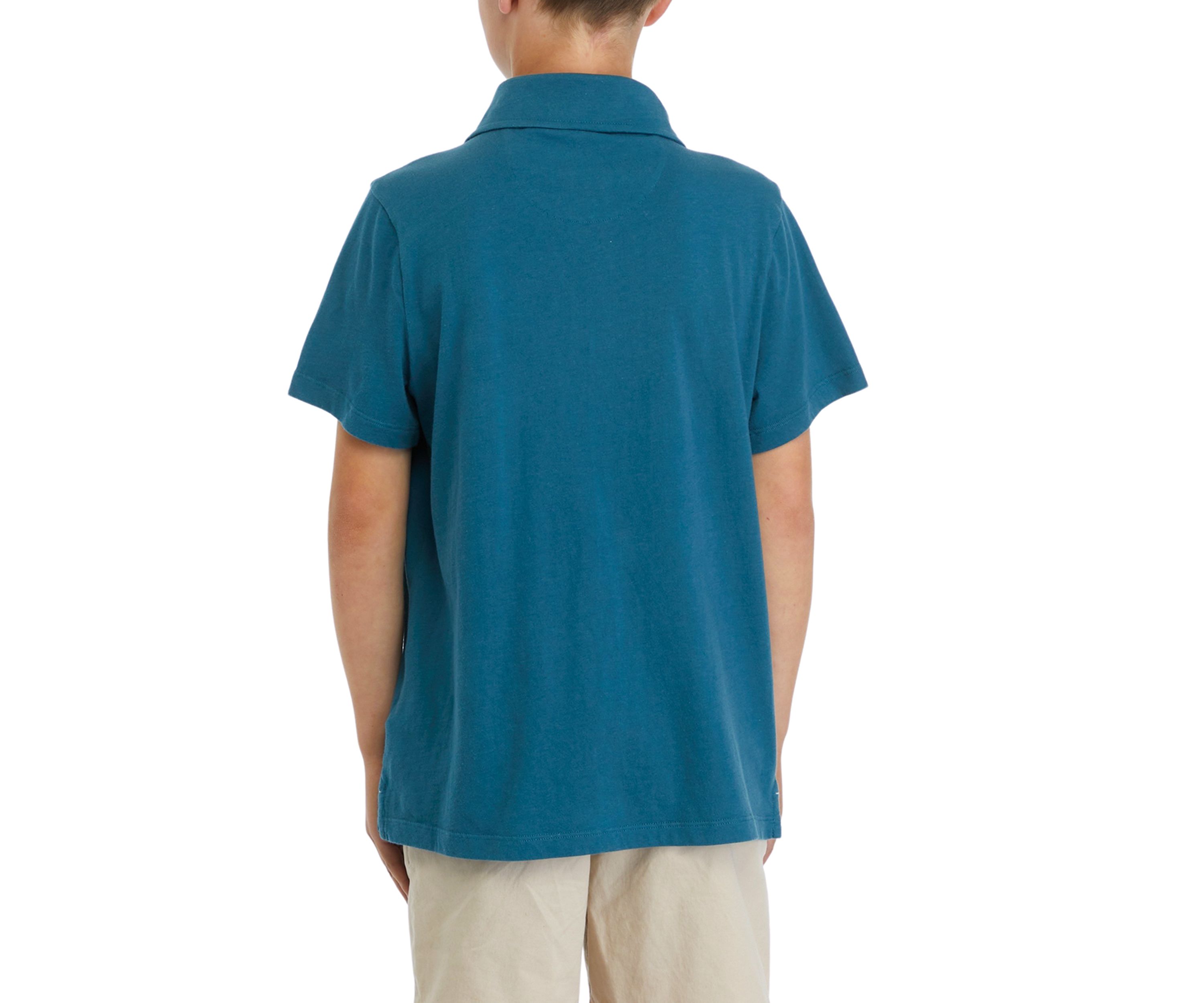 Boys 8-20 Clean Slub Jersey Polo Shirt