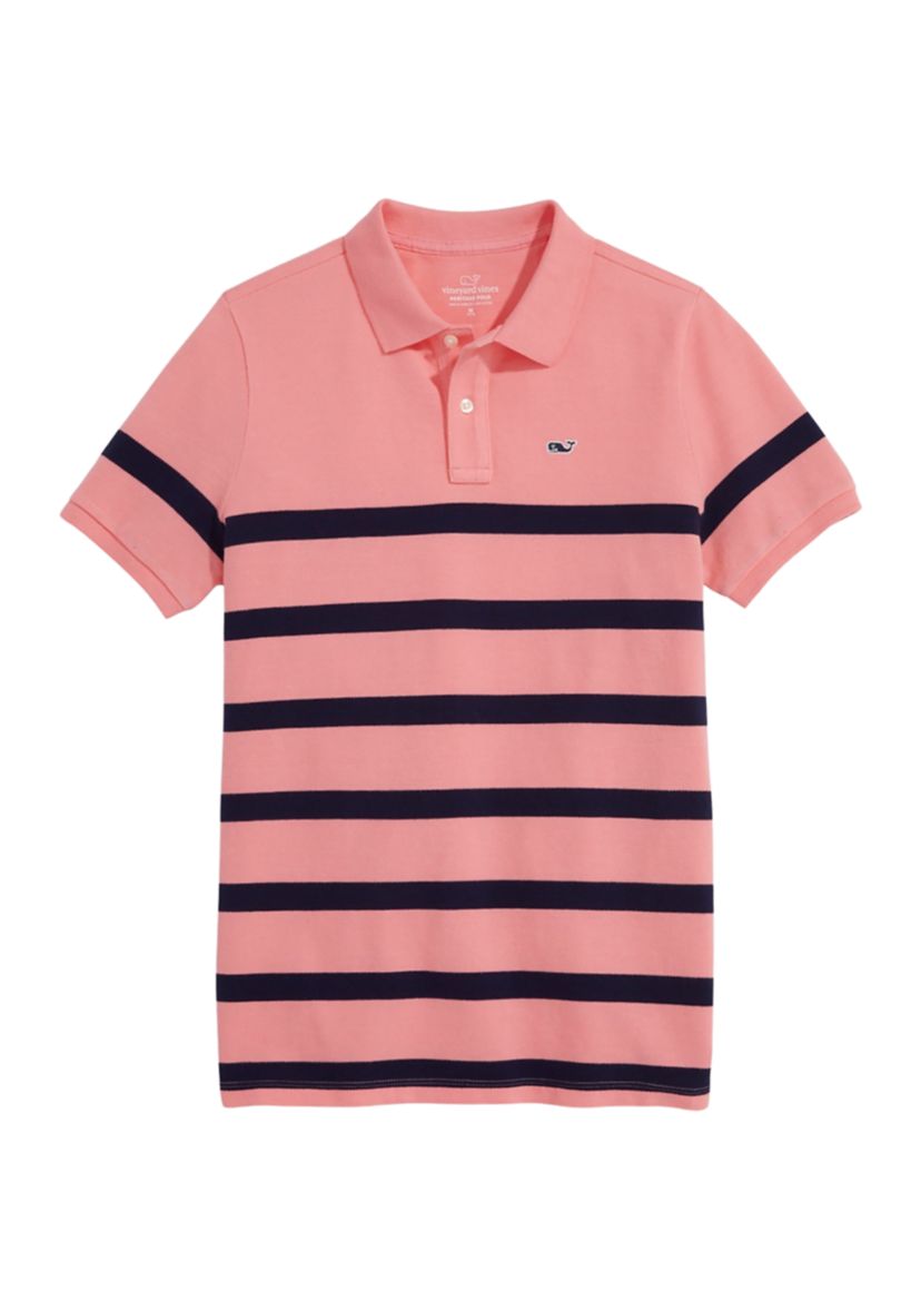 Boys 8-20 Heritage Breton Piqué Polo Shirt