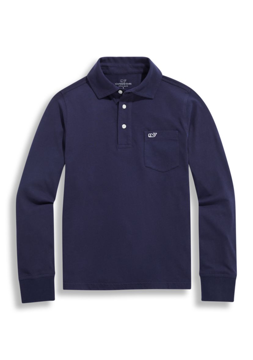 Boys 8-20 Surf Long Sleeve Polo Shirt 