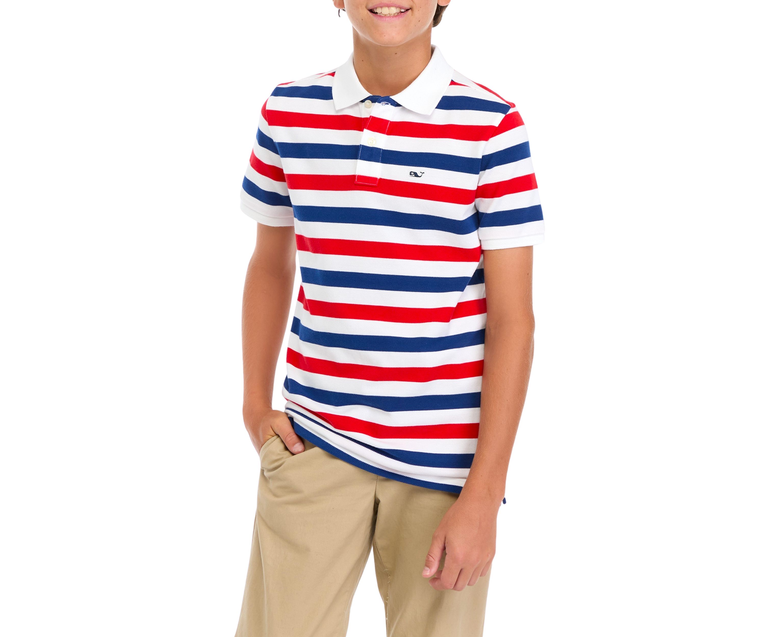 Boys 8-20 Heritage Stripe Piqué Polo Shirt