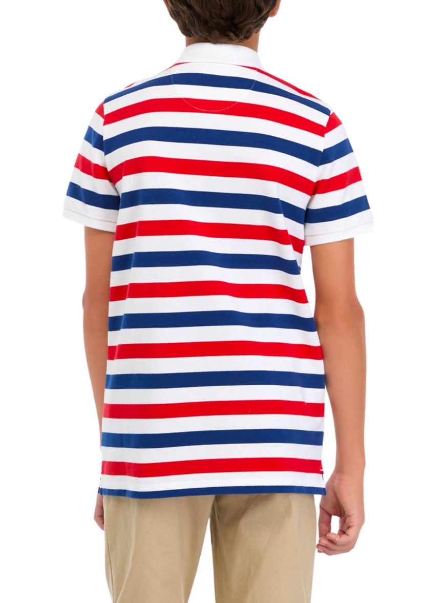 Boys 8-20 Heritage Stripe Piqué Polo Shirt