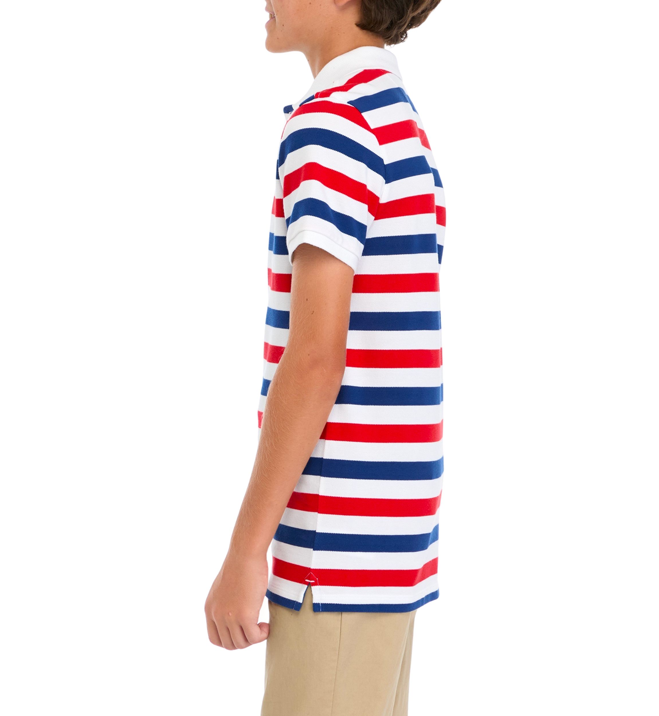 Boys 8-20 Heritage Stripe Piqué Polo Shirt